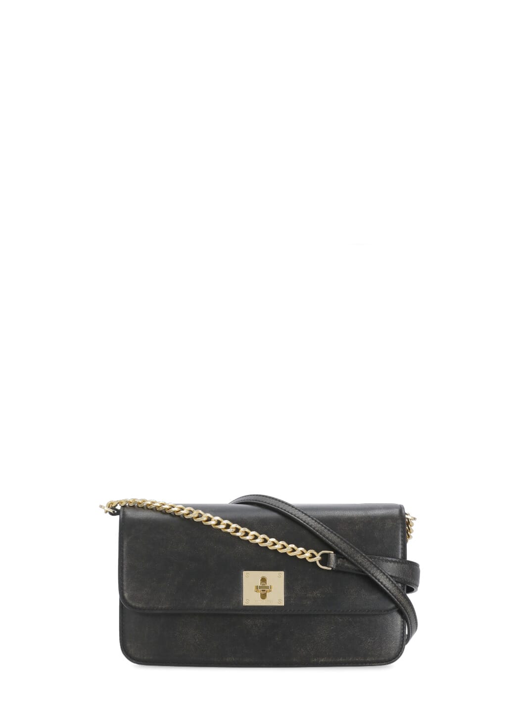 Golden Goose Gioia Shoulder Bag In Black Leather