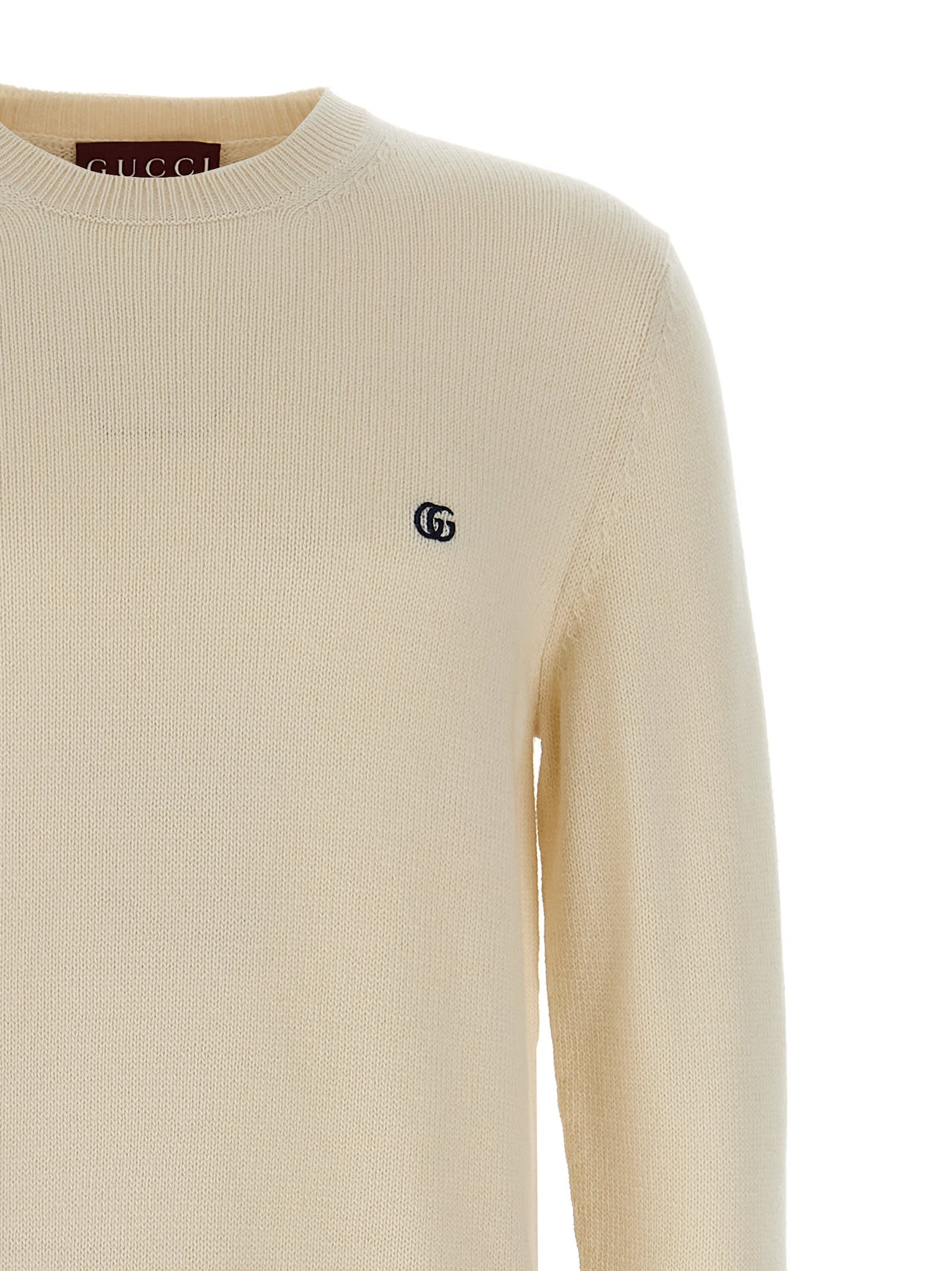 Gucci Logo Sweater Sweaters And Cardigans White