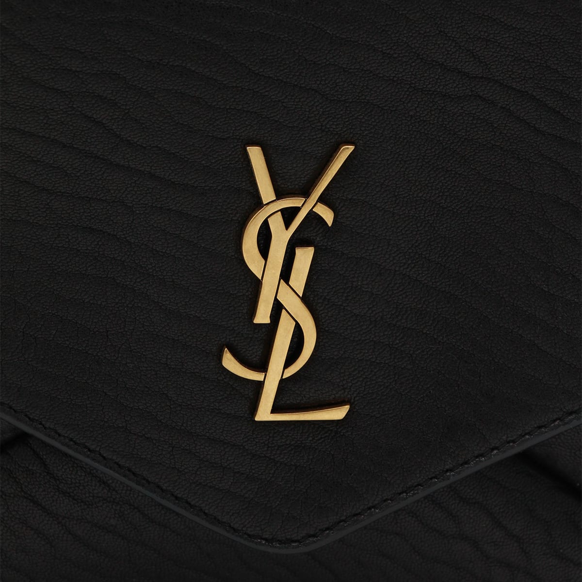 Saint Laurent Black Leather Mini Bag In Black