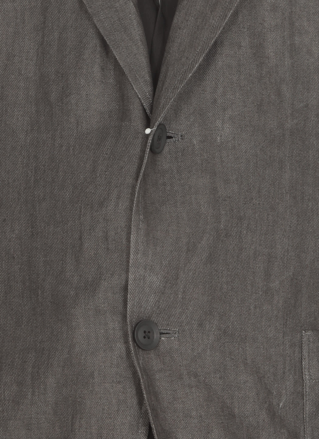 Shop Yohji Yamamoto Linen Jacket In Black