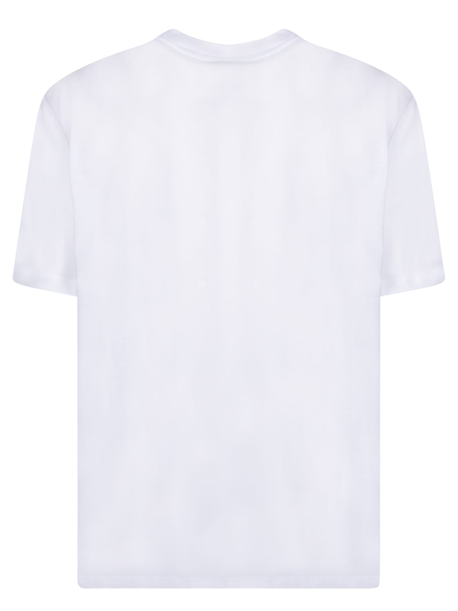 Shop Brioni Golf Logo White Polo Shirt