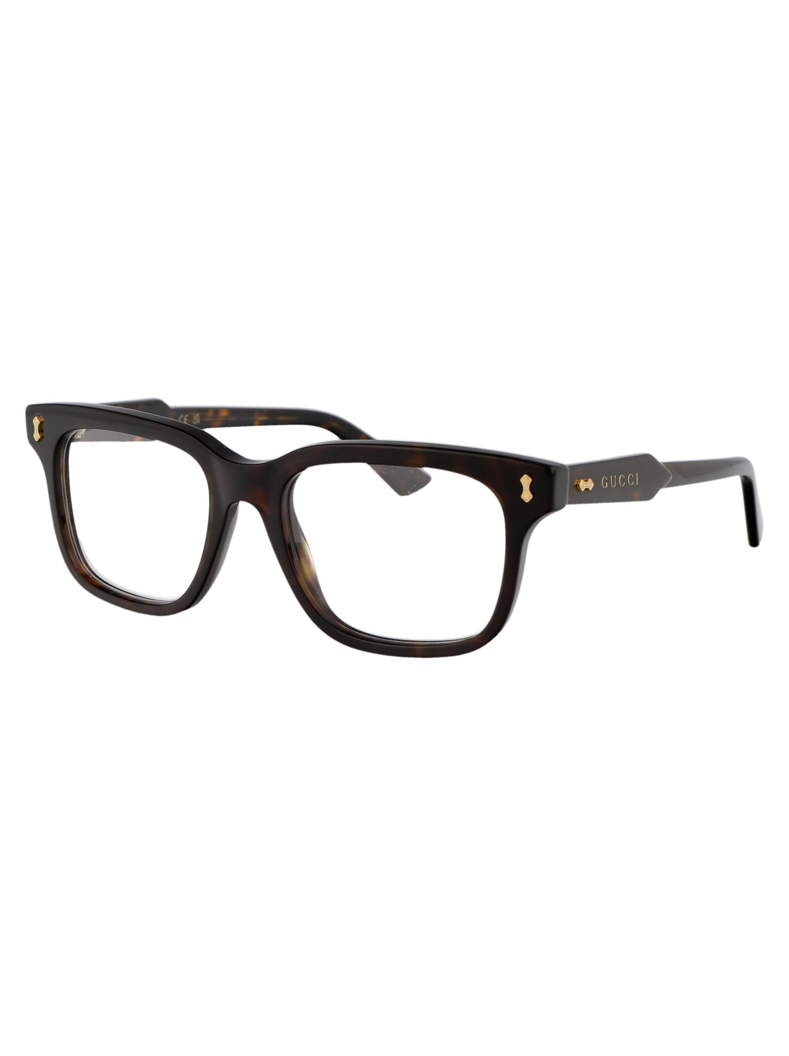 Shop Gucci Gg1265o Glasses In 007 Havana Havana Transparent