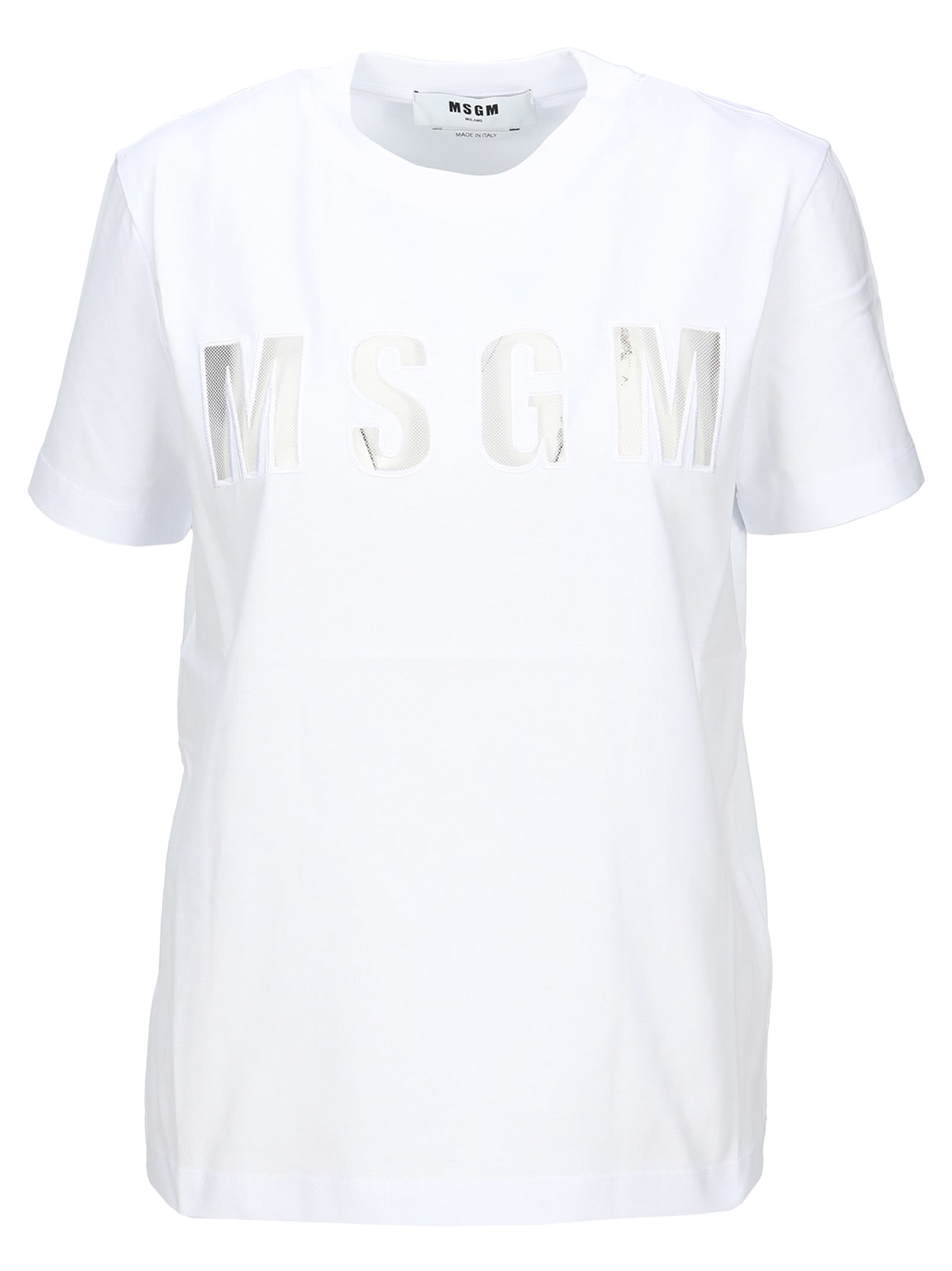 Msgm Tulle Logo T-shirt