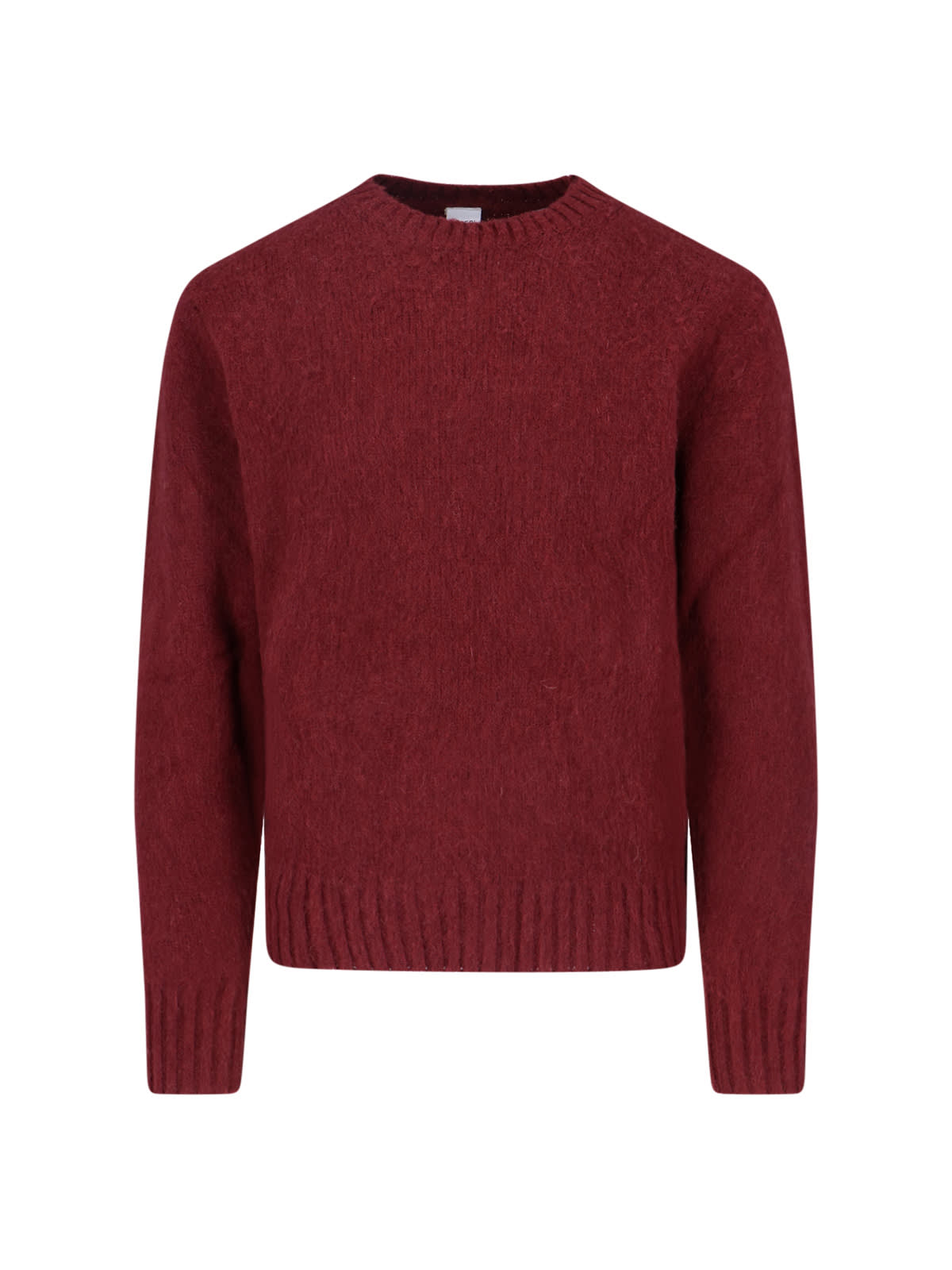 Aspesi Shetland Wool Sweater In Burgundy