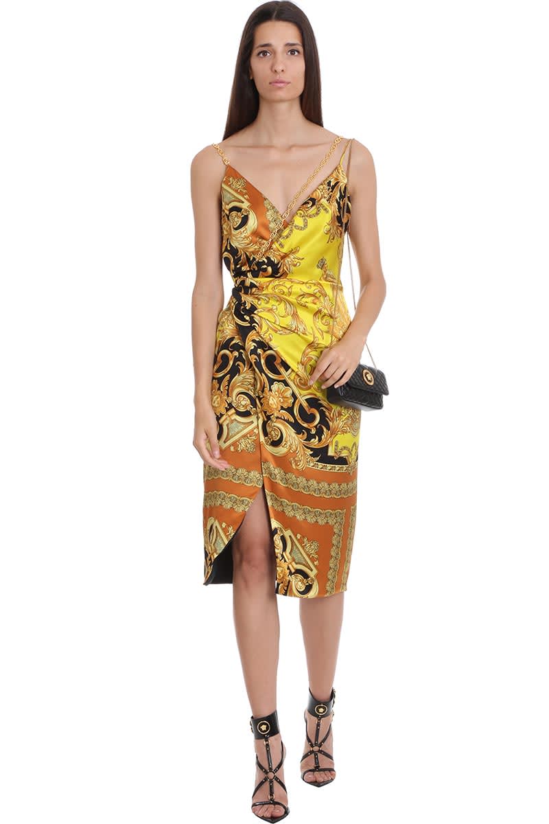 versace dress yellow