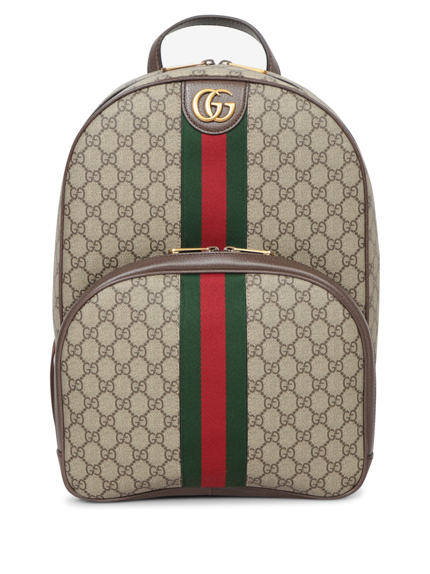 Shop Gucci Beige Gg Supreme Backpack