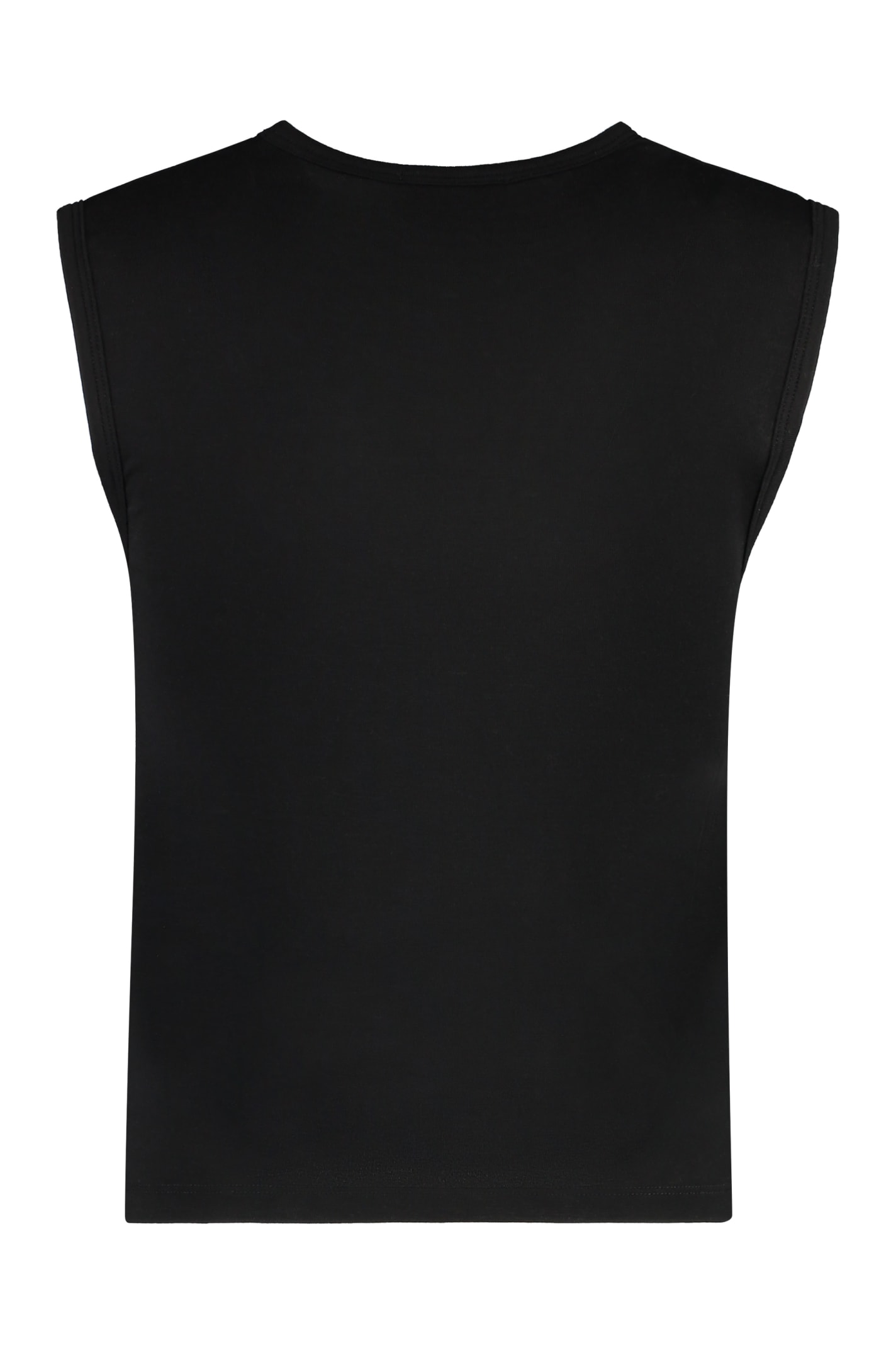 Shop Agolde Ribbed Tank Top In Black