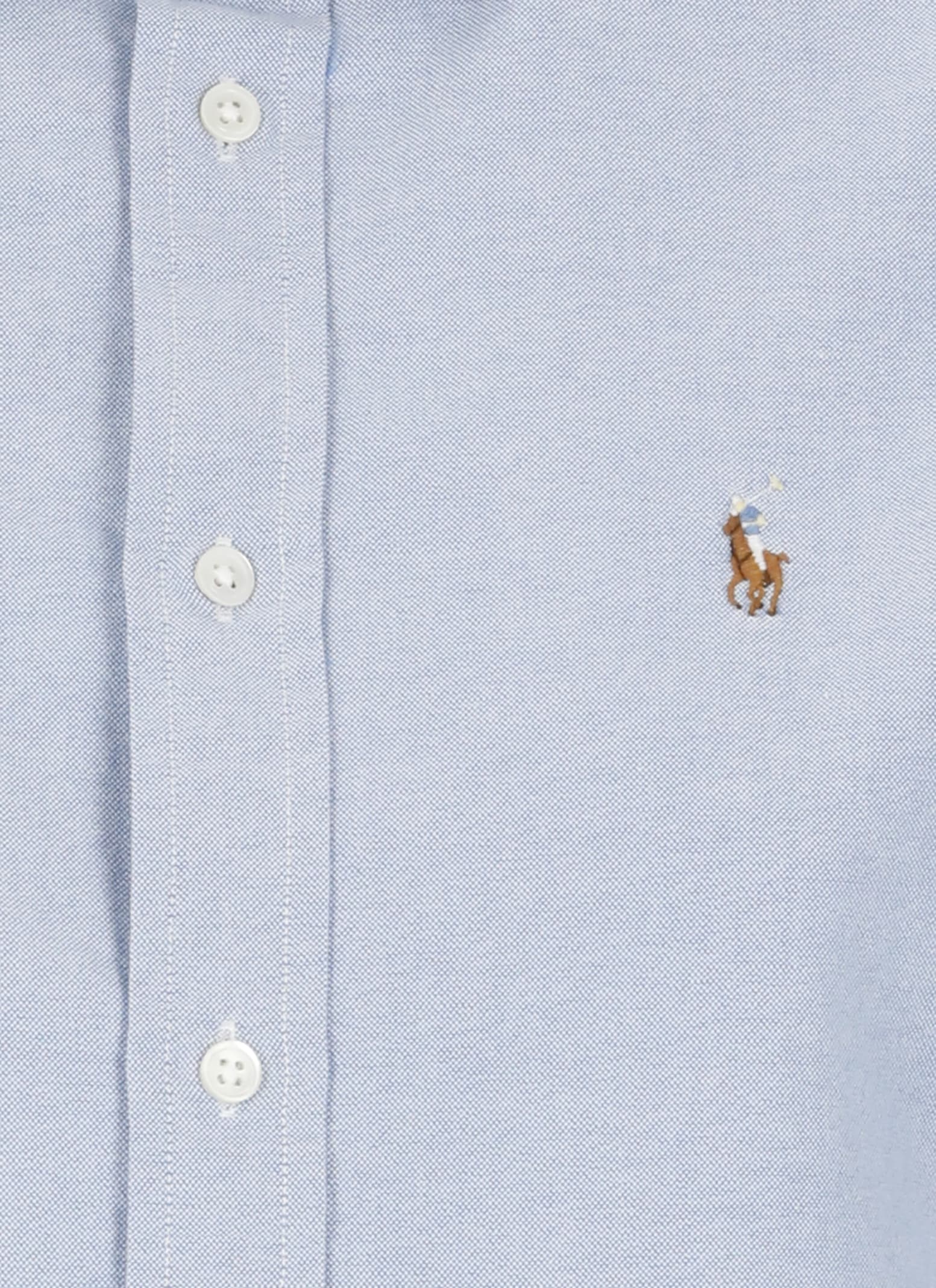 Shop Ralph Lauren Oxford Custom-fit Shirt In Bsr Blue