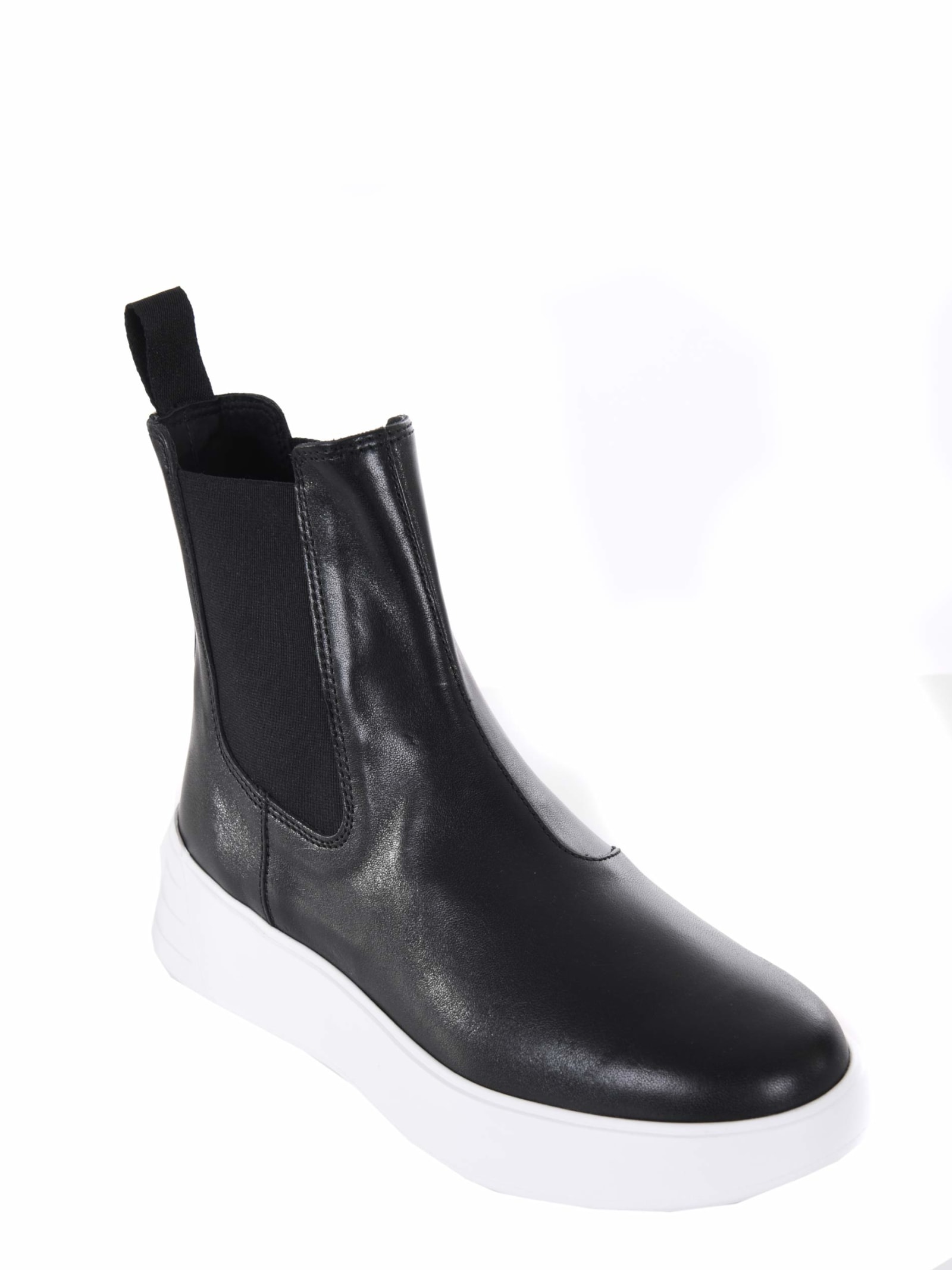 Shop Hogan Rebel H562 Ankle Boots In Nero