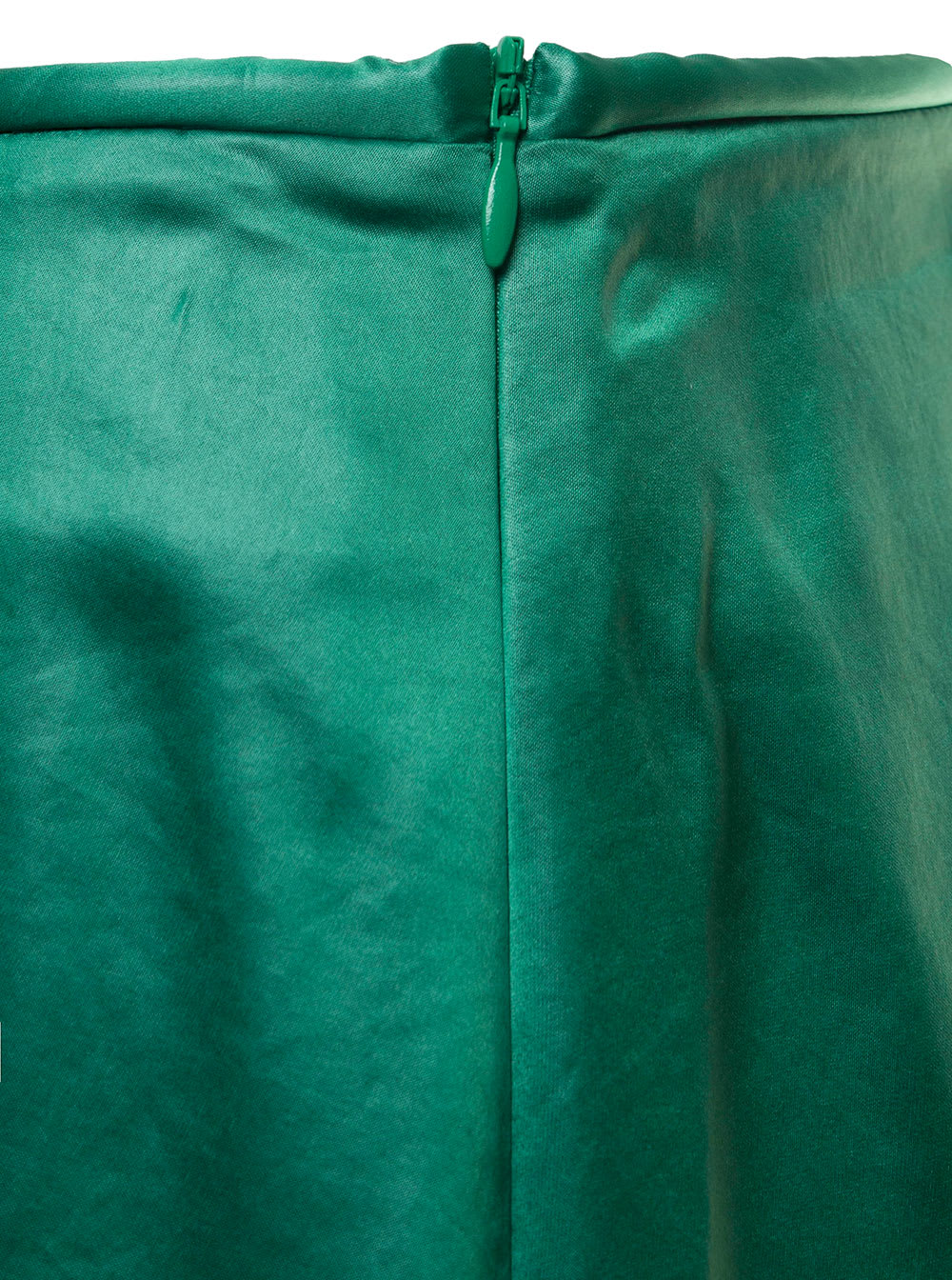 Shop Nanushka Zoya Green Satin Skirt