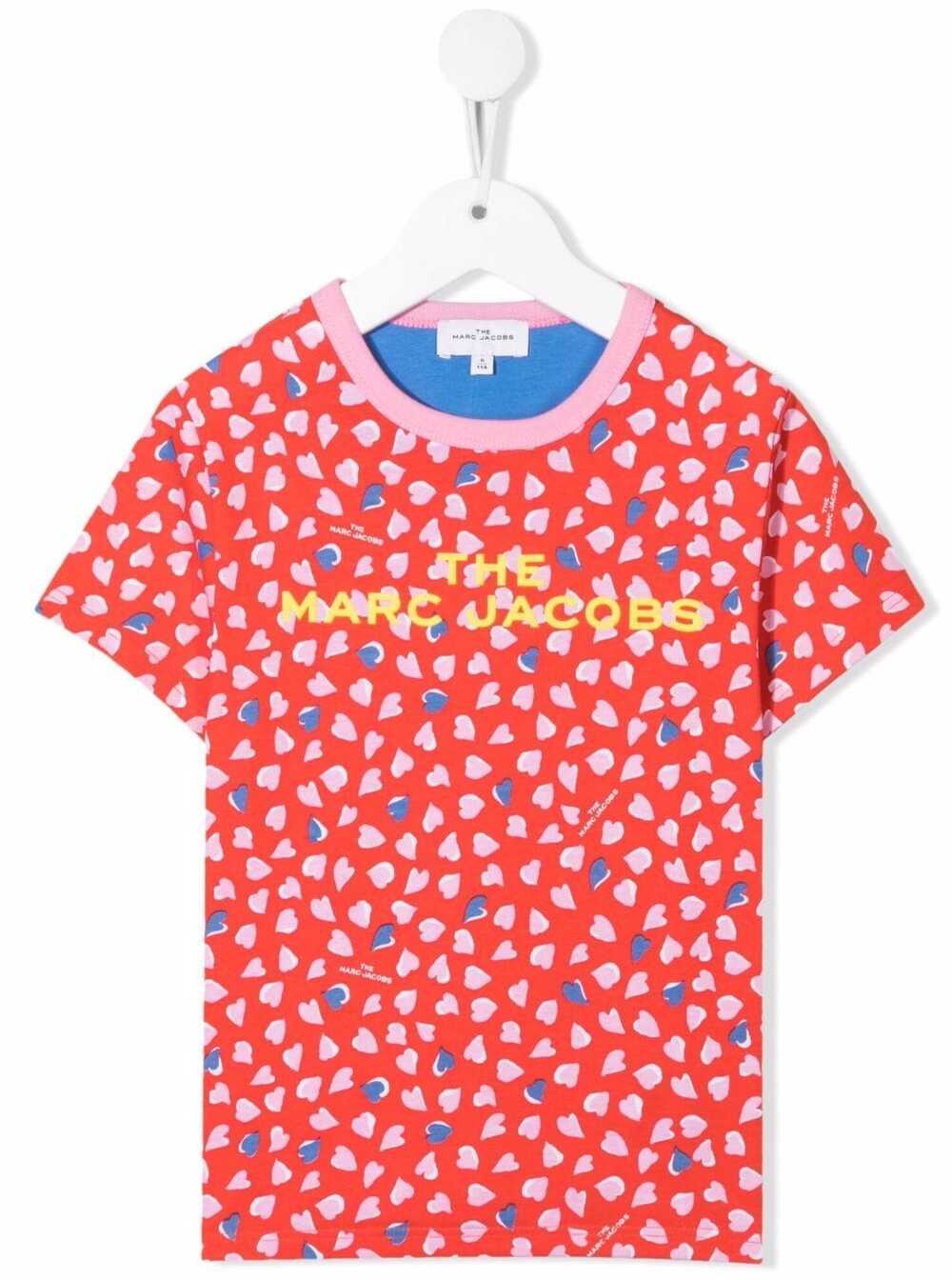 Marc Jacobs Kids Girls Heart Printed Cotton T-shirt