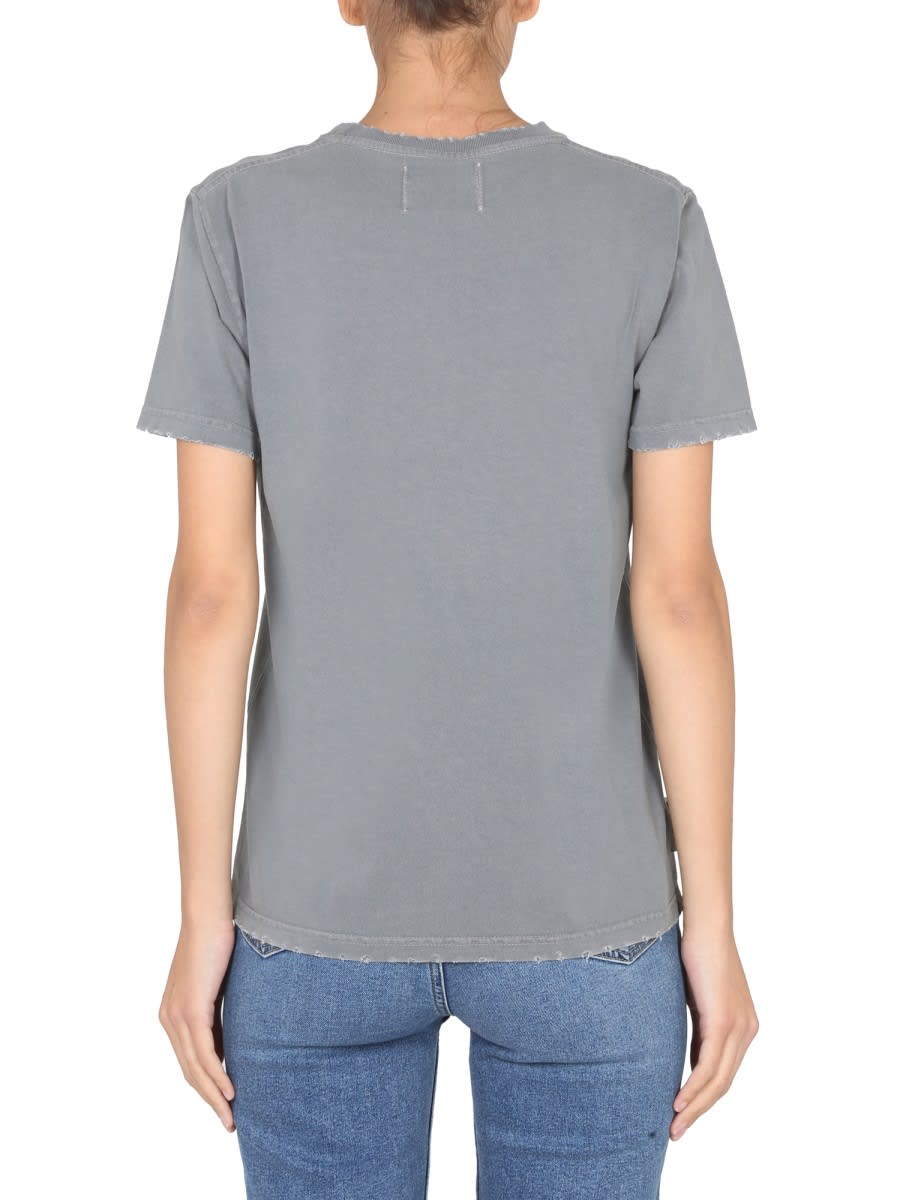 Shop Autry Crewneck T-shirt In Grey