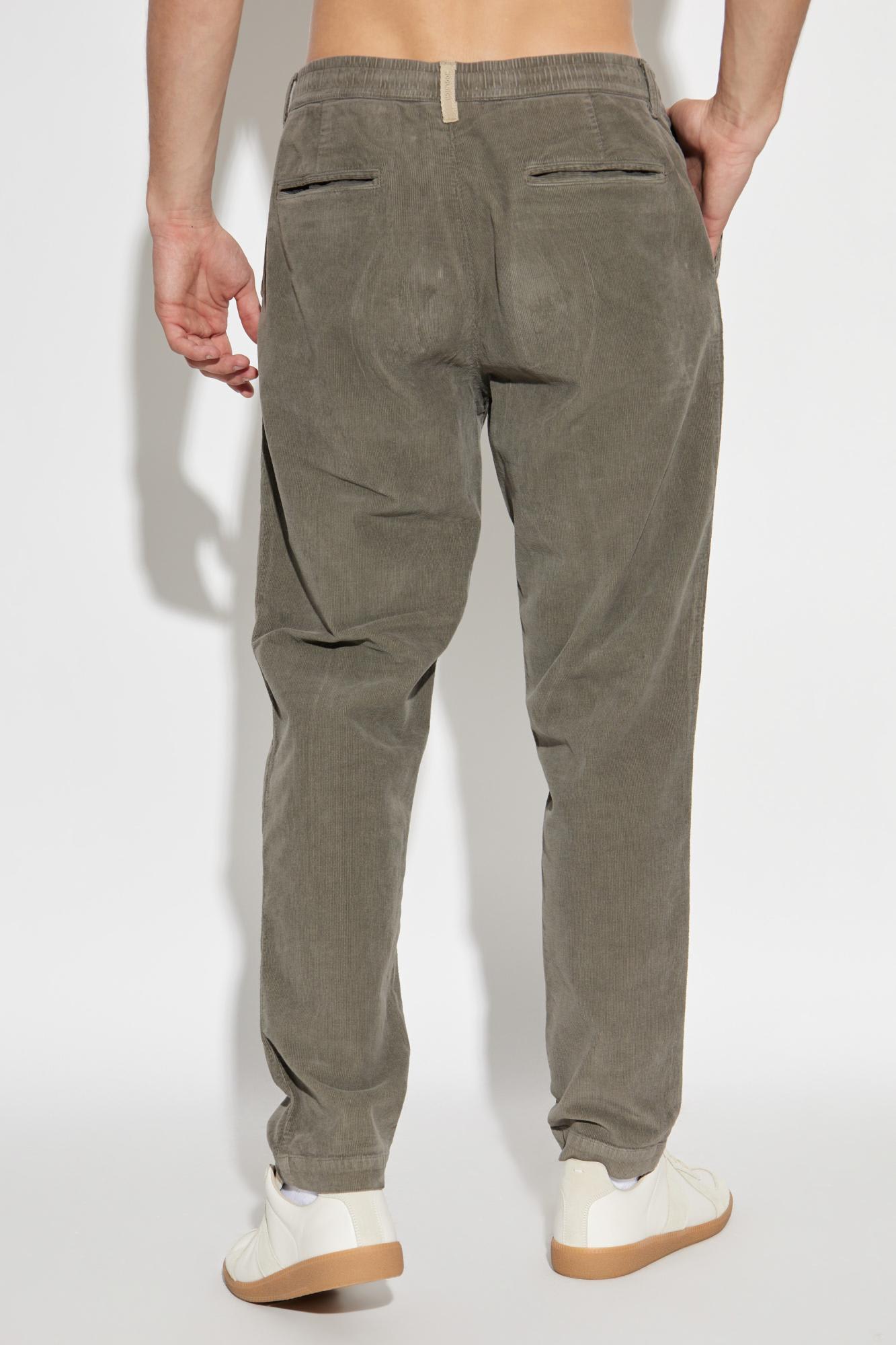 Woolrich Milton Pleated Drawstring Trousers In Green