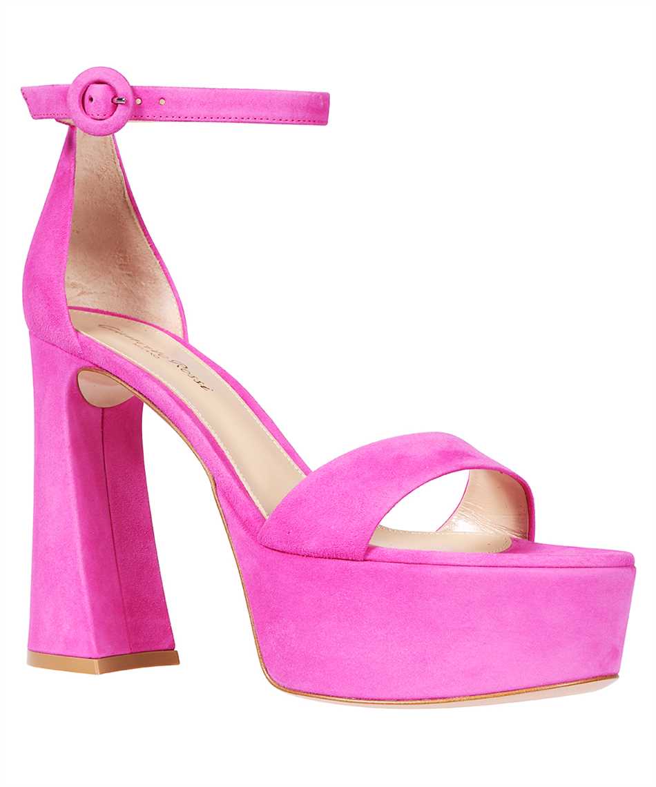 Gianvito Rossi Woman Sandals Magenta Size 8 Leather In Pink