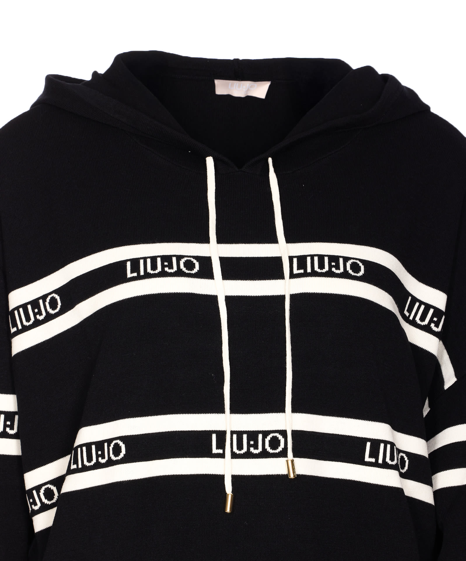 Liu •jo Knitted Sweatshirt In Black