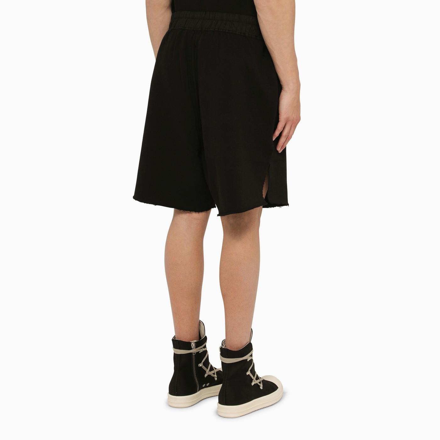 Shop Drkshdw Black Cotton-blend Bermuda Shorts