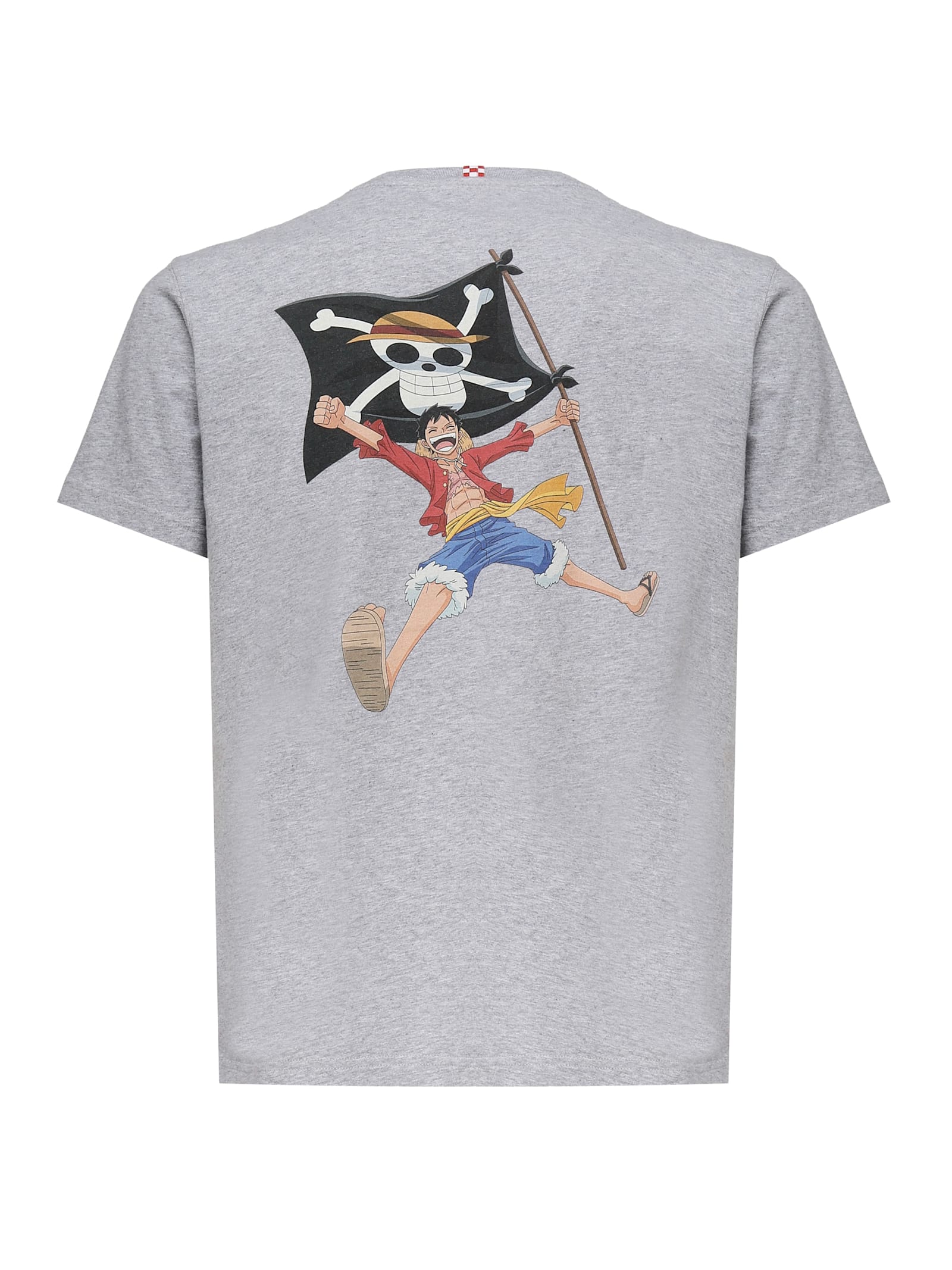 Mc2 Saint Barth T-shirt With Embroidery And One Piece Print In Gray