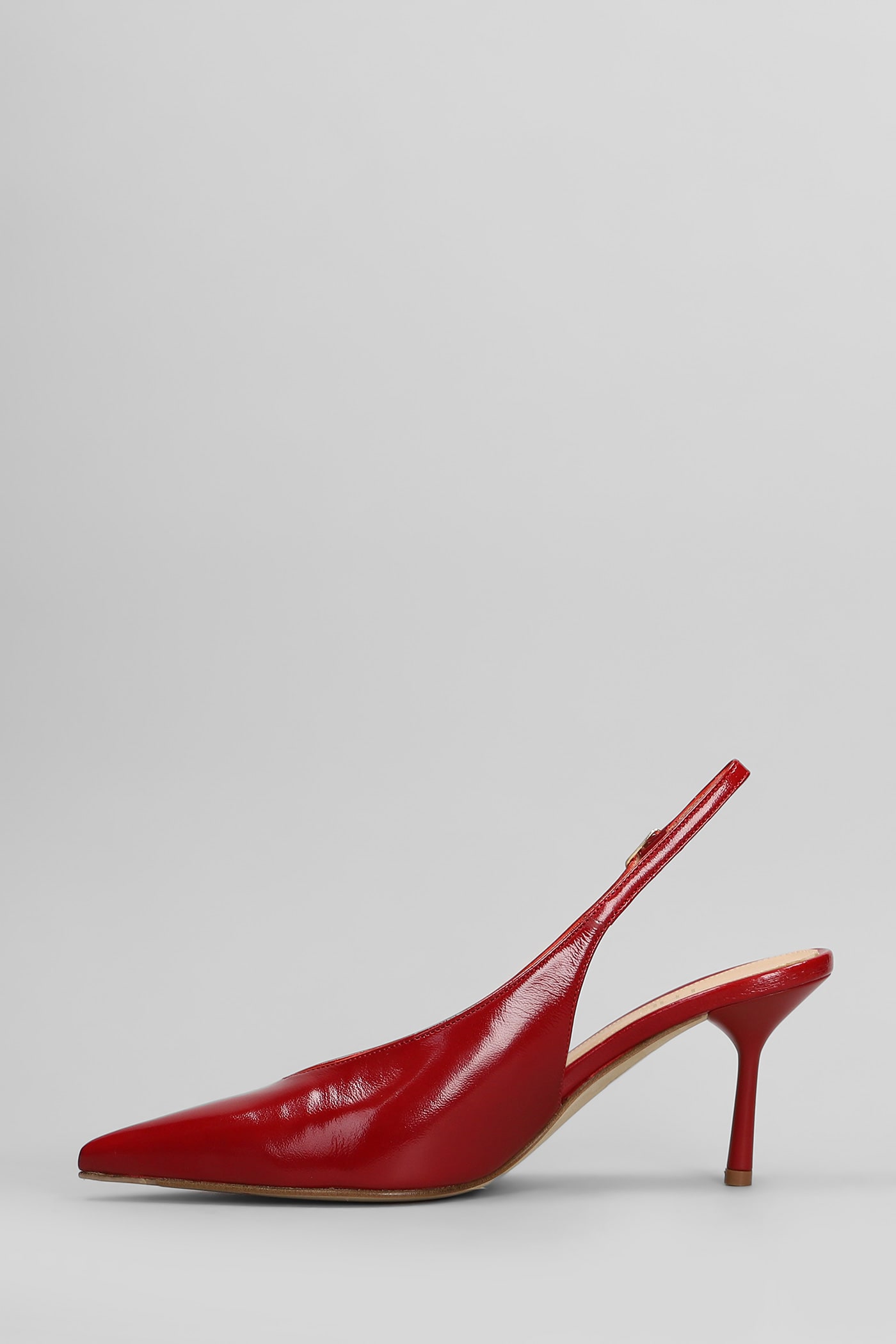 The Seller Pumps In Red Leather In Red