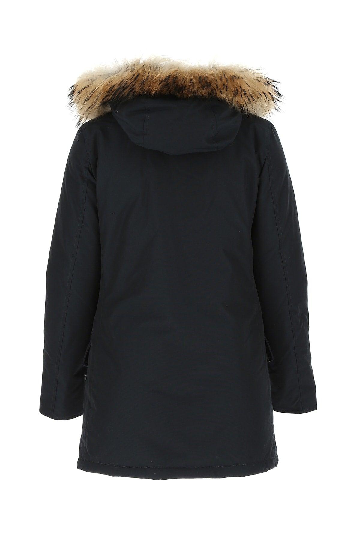 Shop Woolrich Arctic Buttoned Jacket In Dkn Dark Navy