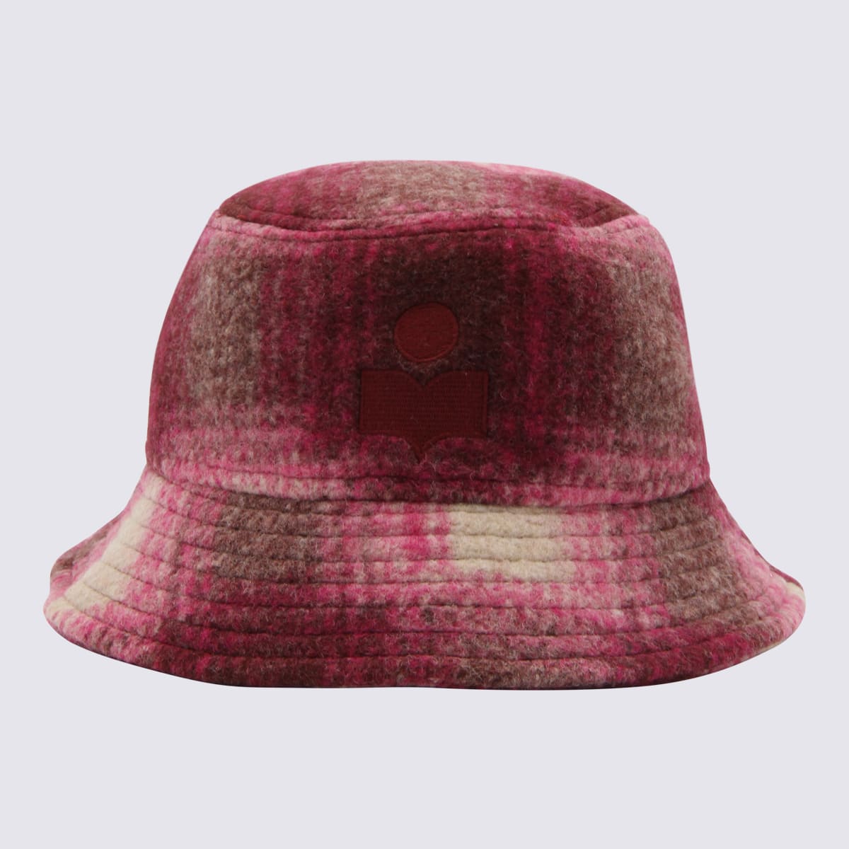 Shop Isabel Marant Fuchsia Wool Blend Haley Bucket Hat