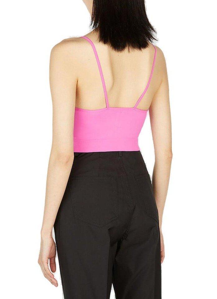 Shop Rick Owens V-neck Sleeveless Top In Hot Pink