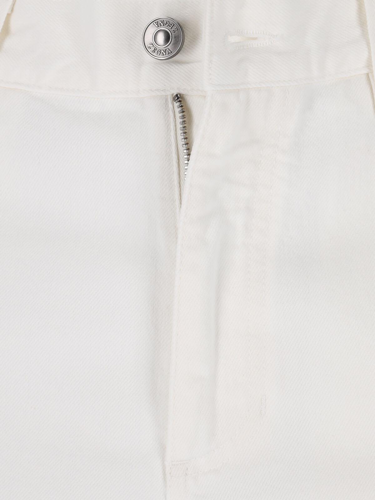 Zegna White Rinse-washed Stretch Cotton Roccia Jeans In White