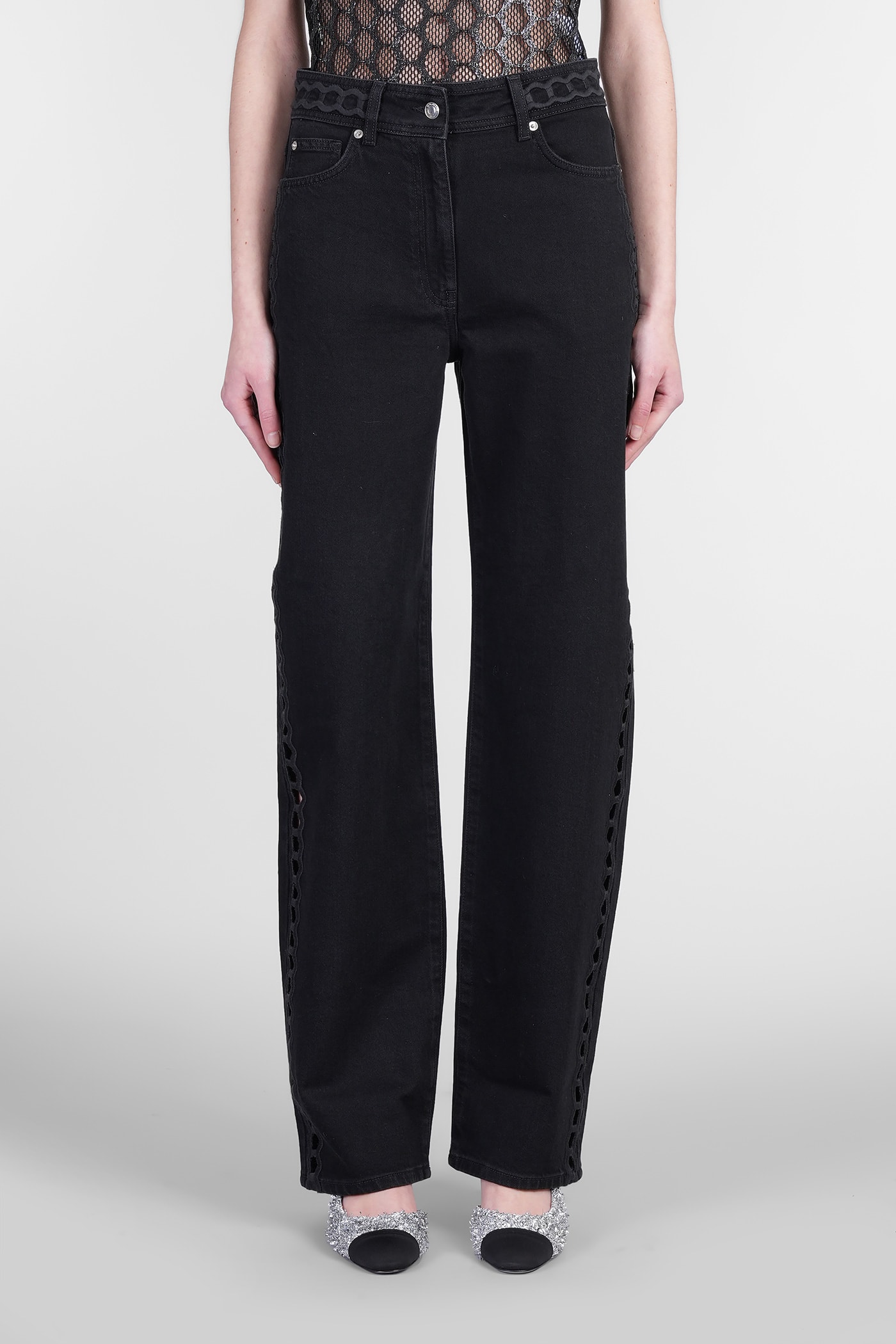 Irasi Jeans In Black Cotton