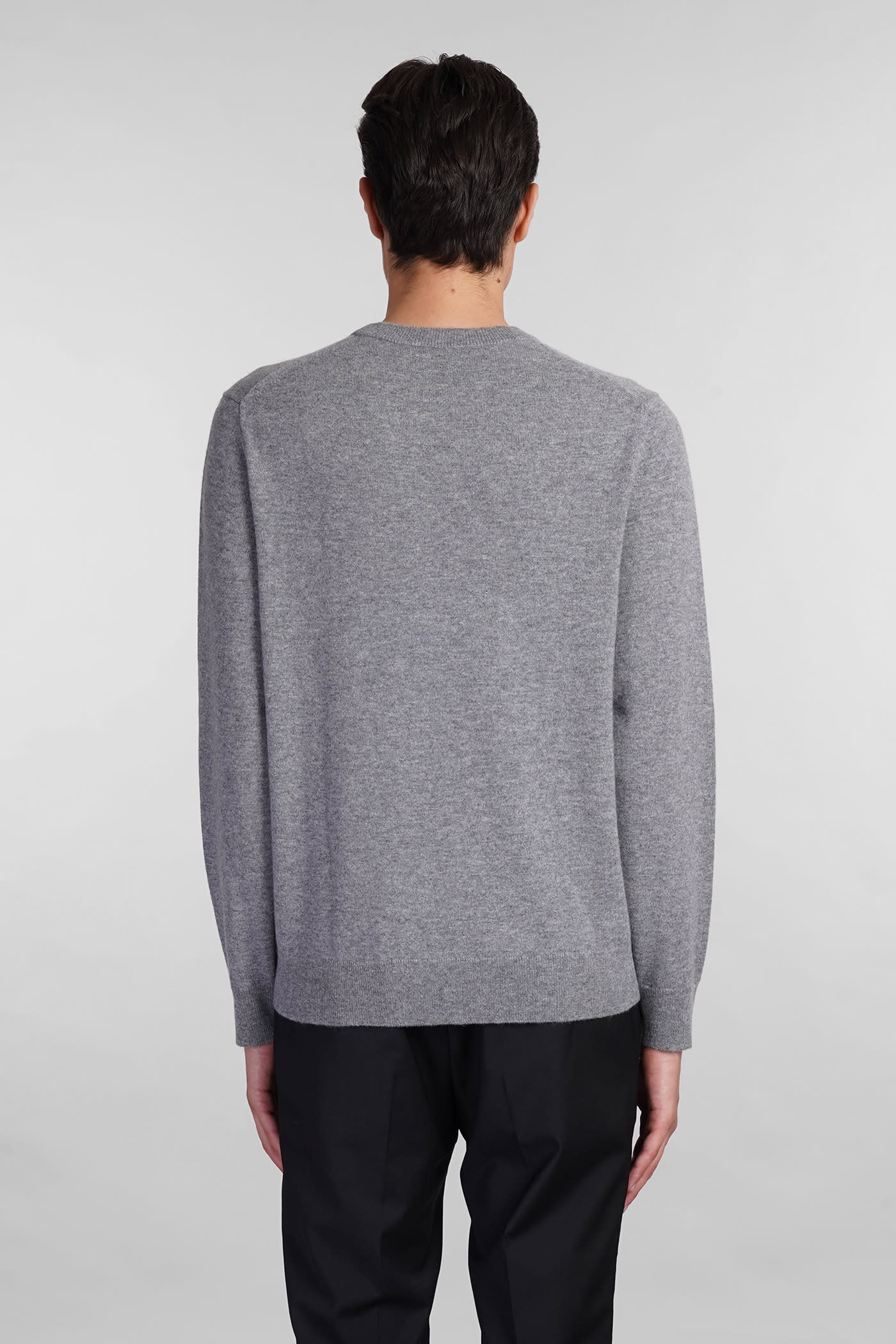 Shop Theory Knitwear In Grey Cashmere