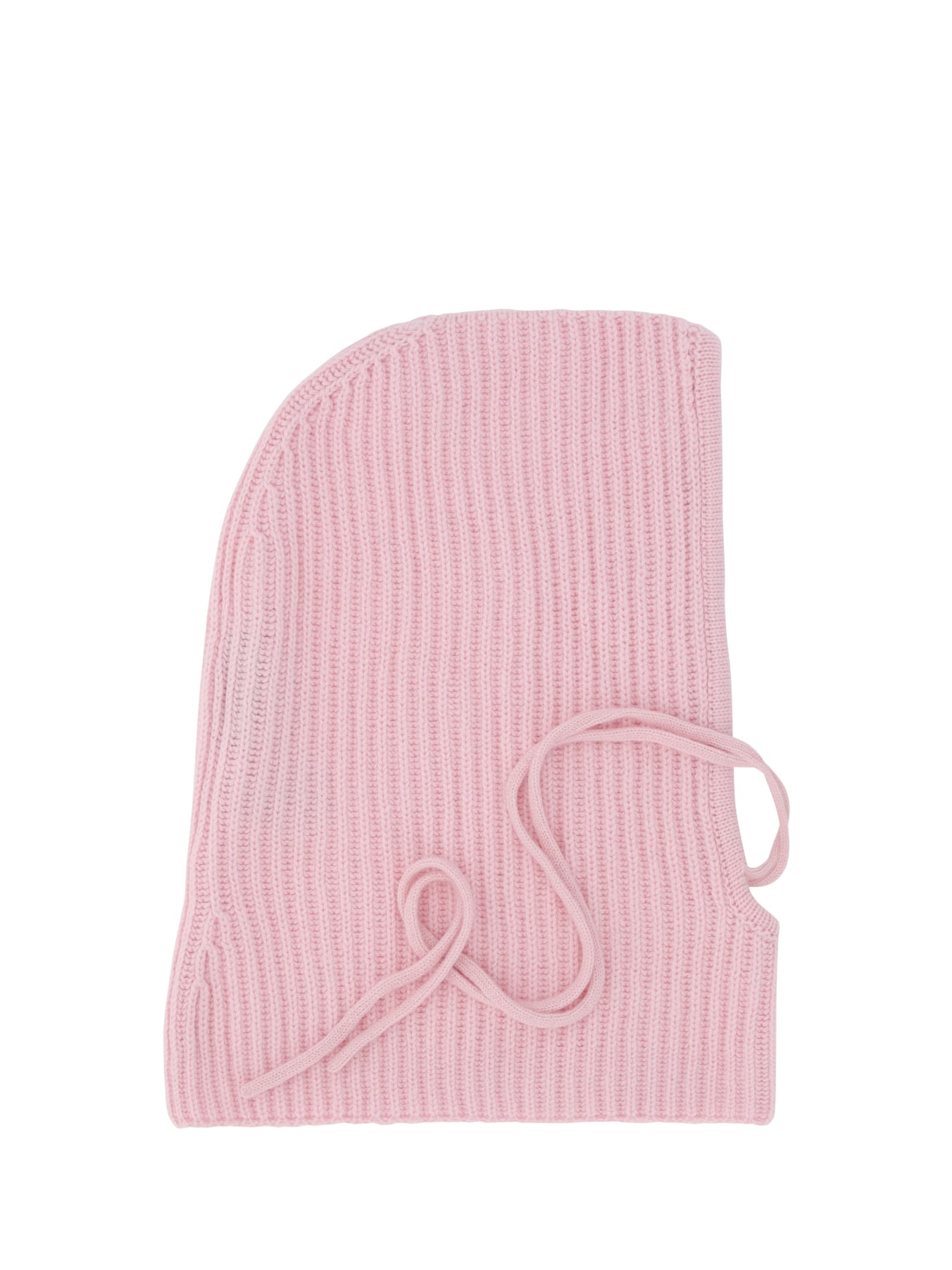 Shop Wild Cashmere Balaclava Cap In Rosa