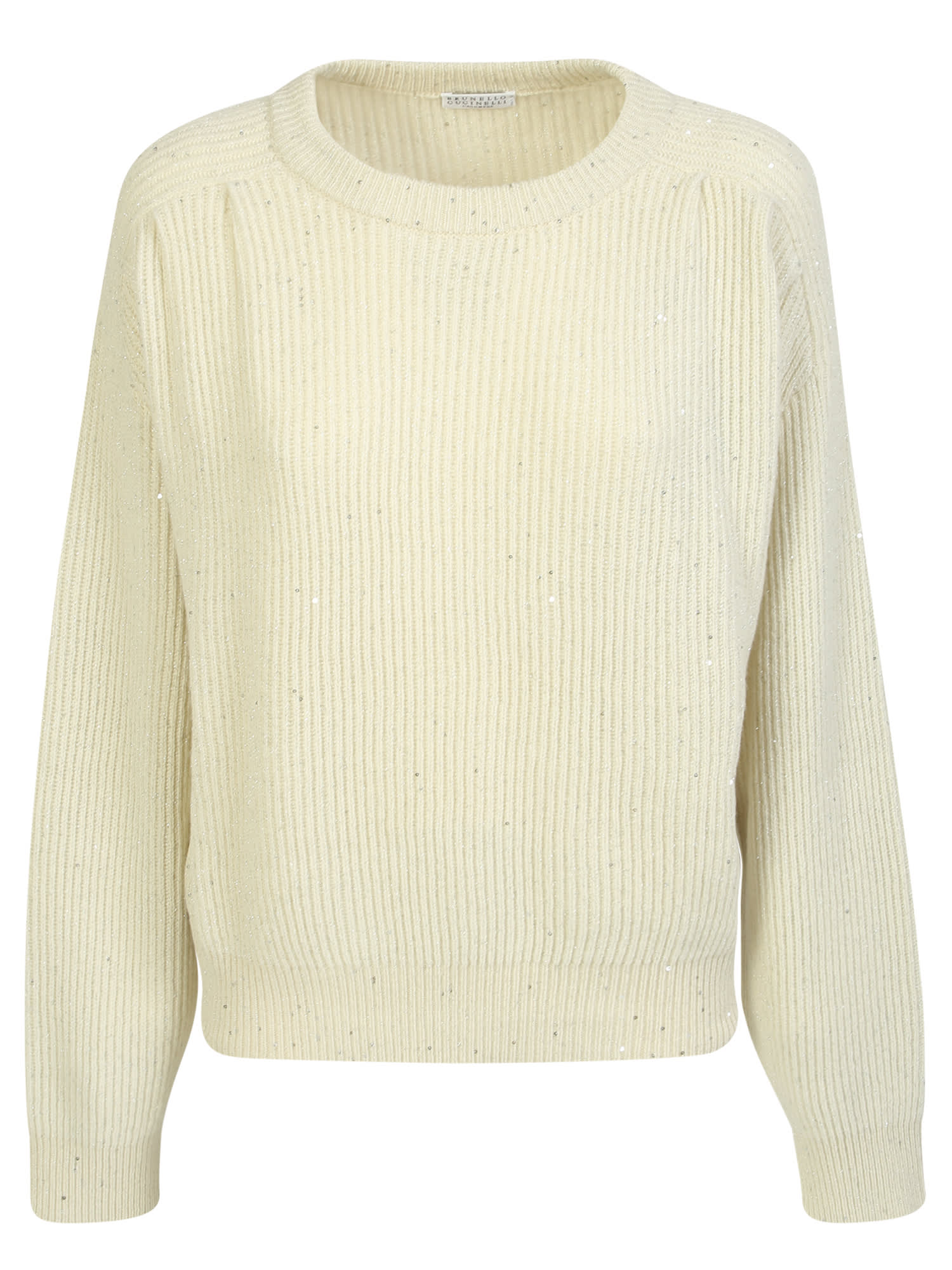 Made From A Cashmere Blend, The Sequins On This Brunello Cucinelli Sweater Add A Touch Of Shine