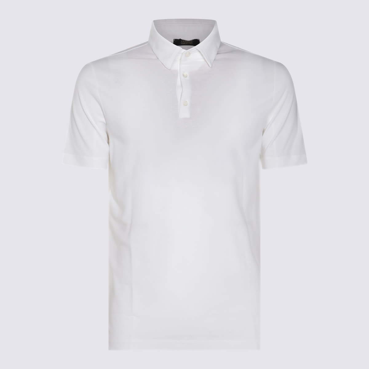 White Cotton Polo Shirt