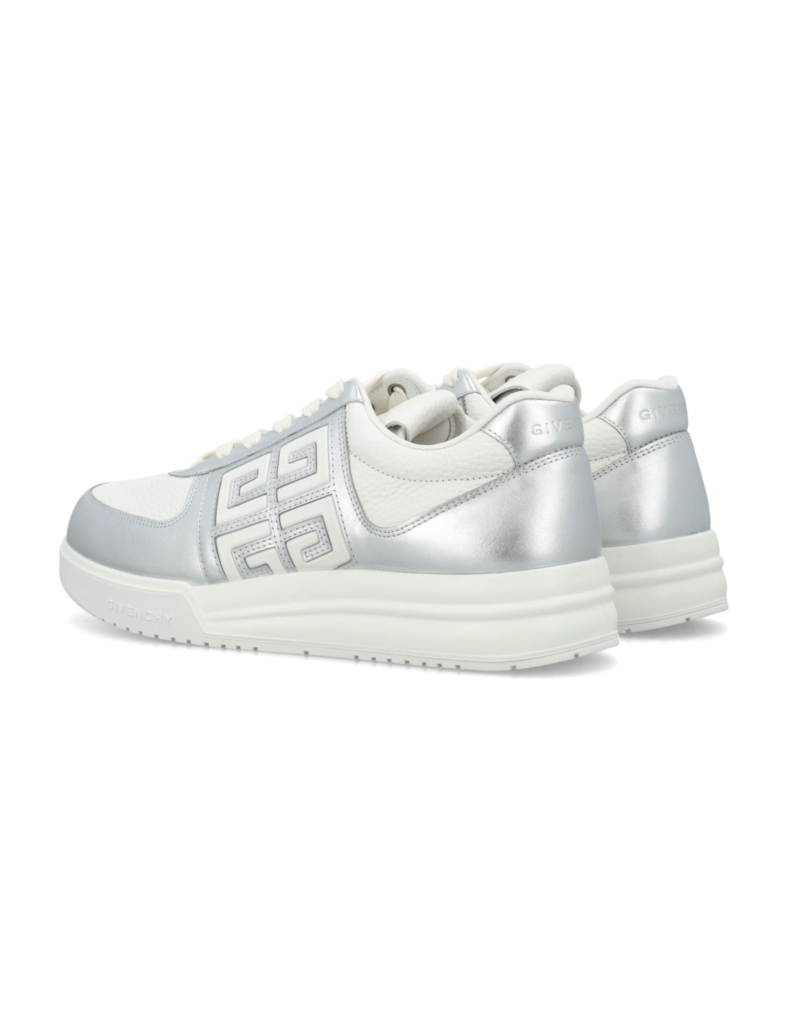 Shop Givenchy G4 Low Sneaker In Silvery