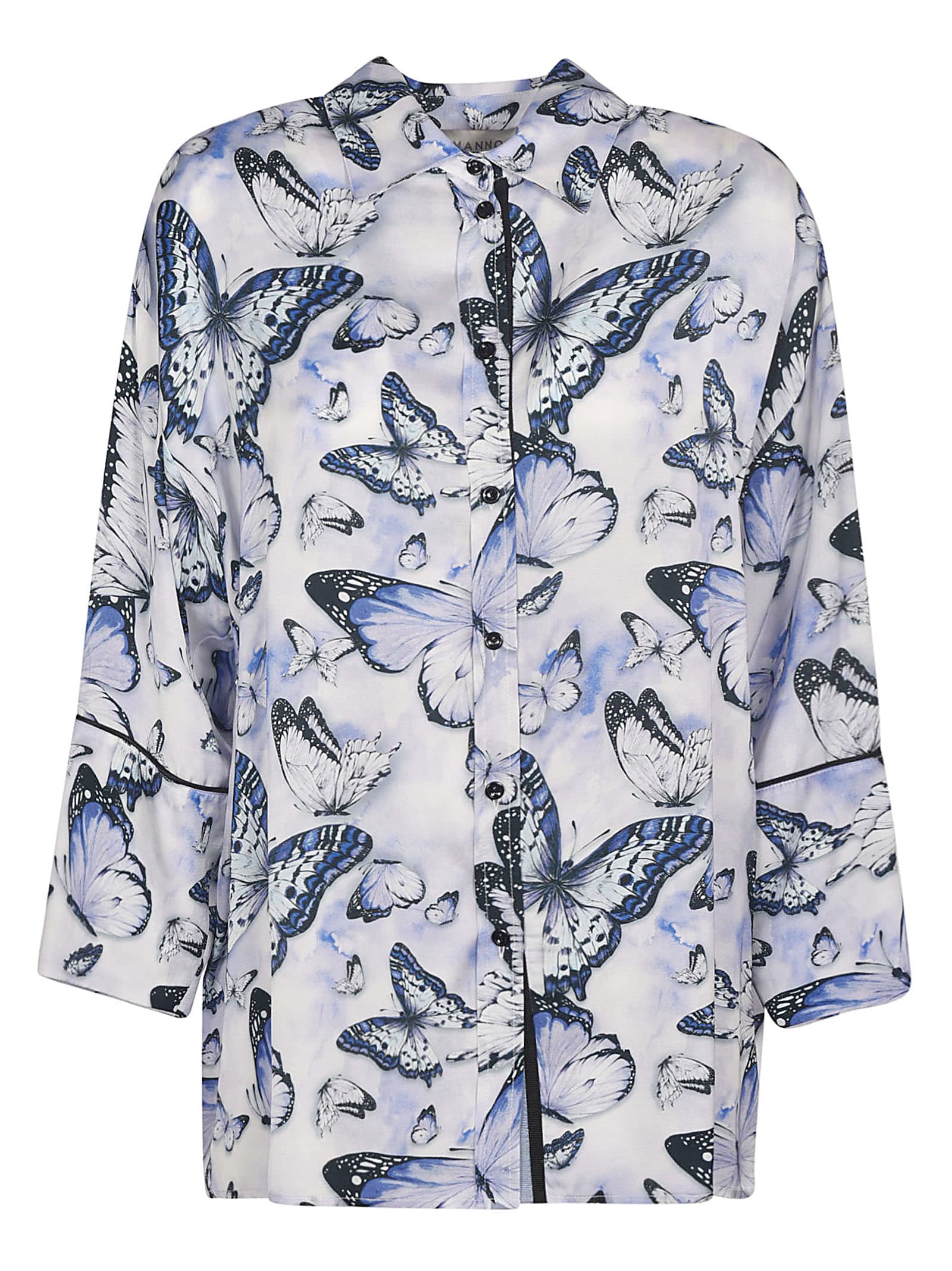 Ermanno Ermanno Scervino Butterfly Print Shirt