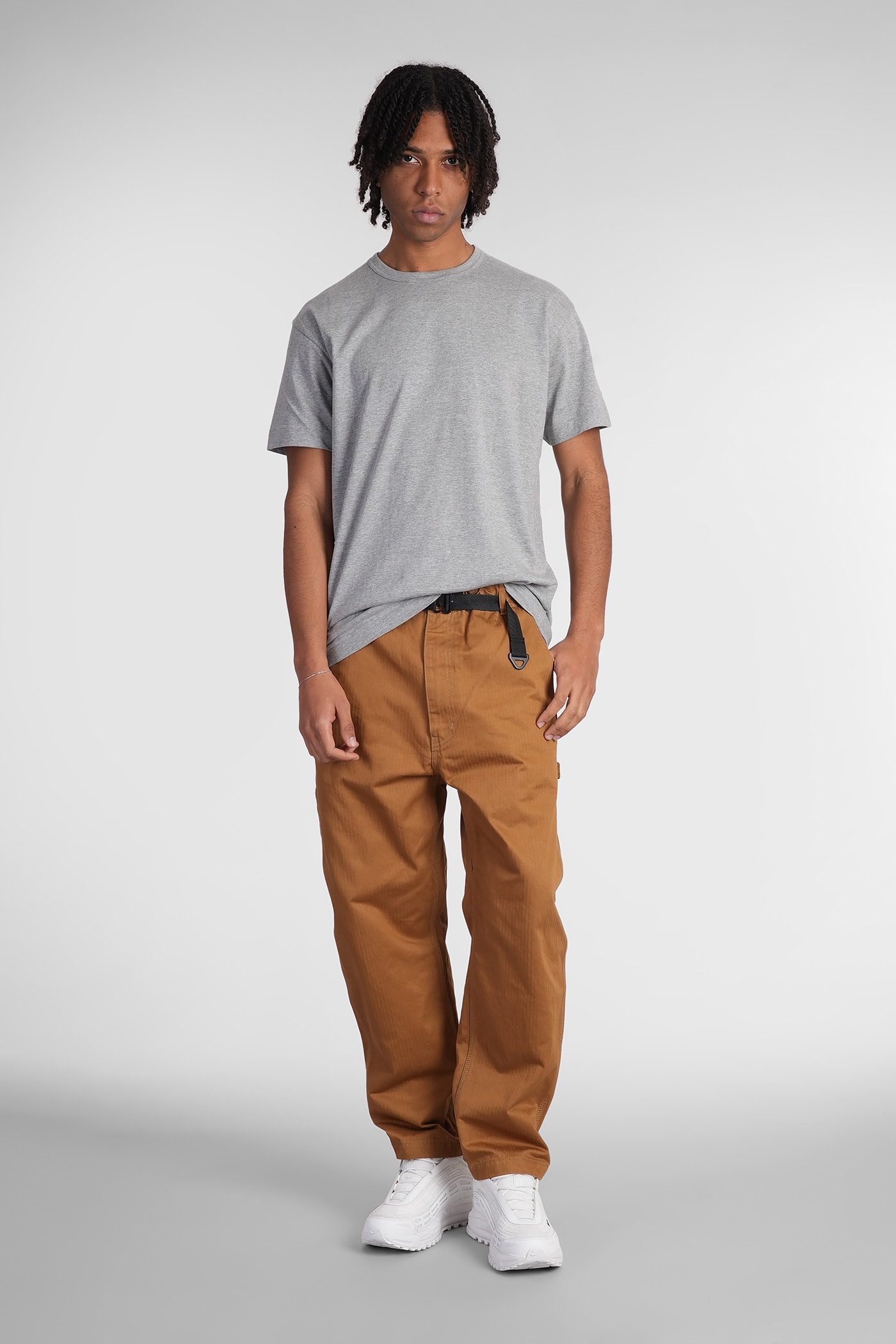 Comme Des Garçons Play T-shirt In Grey Cotton In Grey