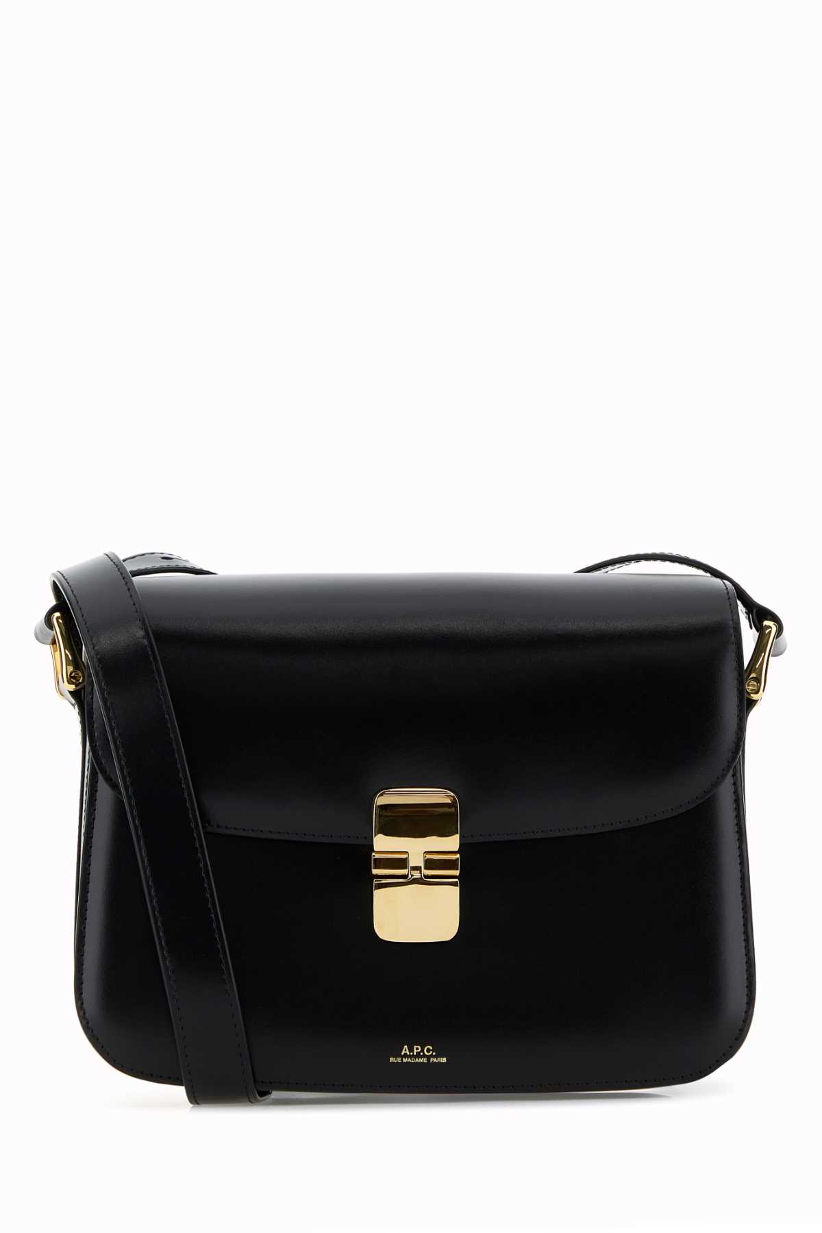 A. P.C. Black Leather Grace Crossbody Bag A. P.C. Black Leather Grace Crossbody Bag