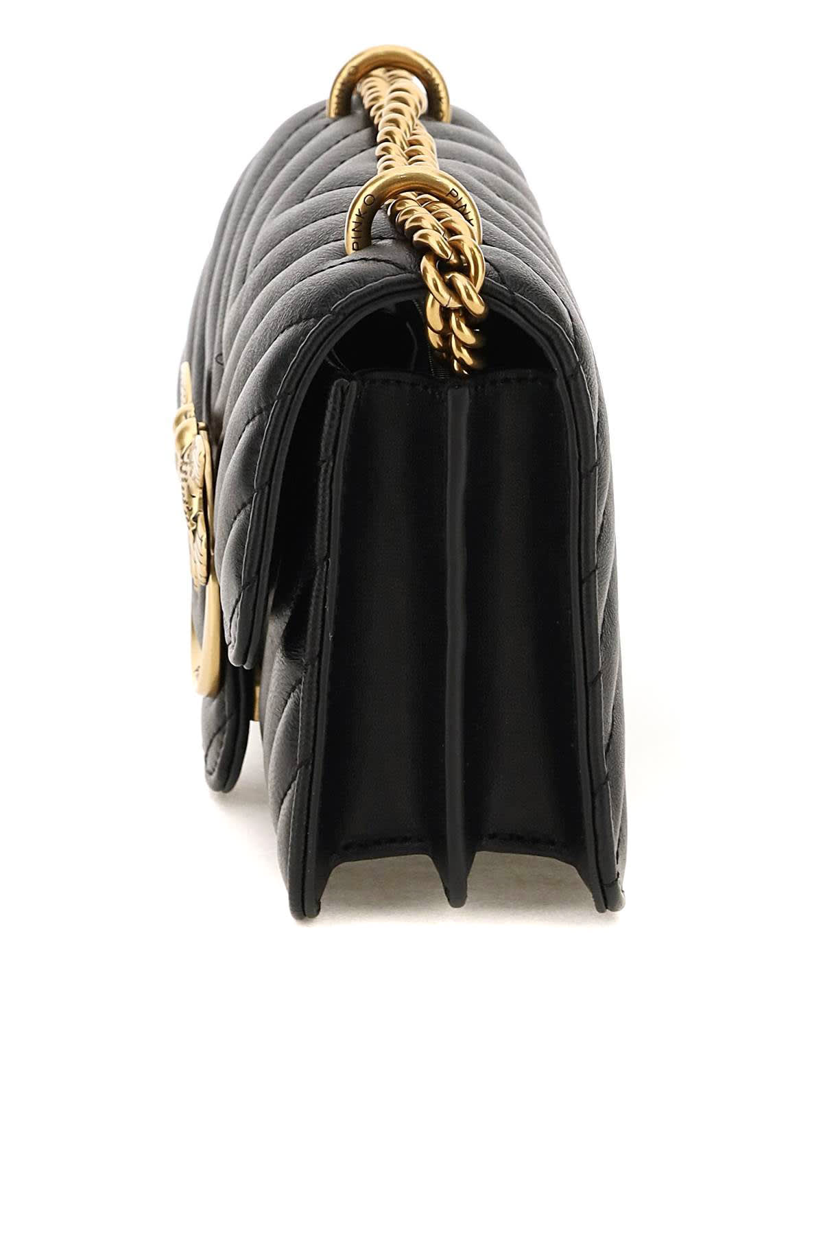 Pinko "love One Simply" Mini Bag In Q Black