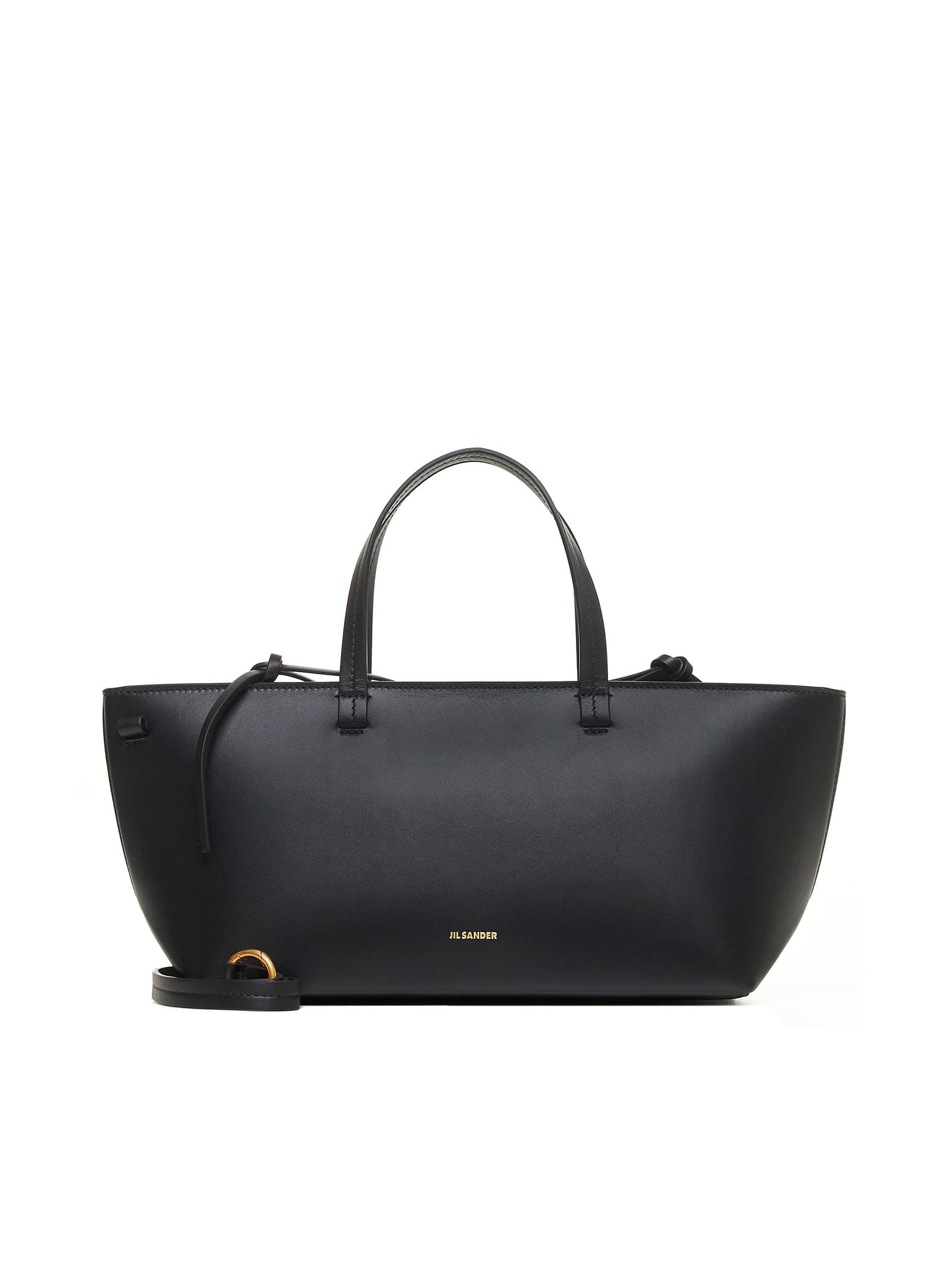 Shop Jil Sander Shoulder Bag In Black