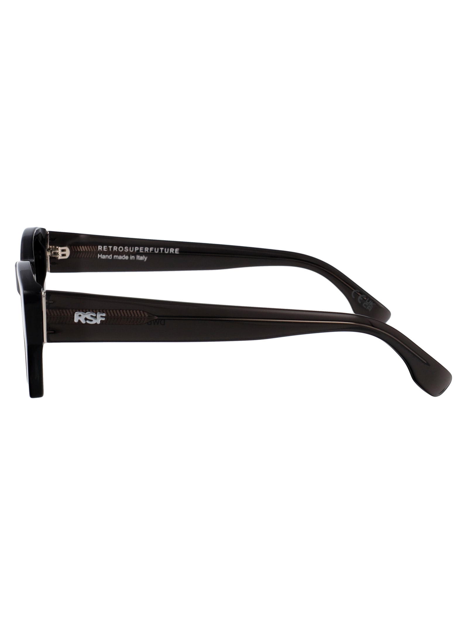 Retrosuperfuture Black Acetate Sunglasses In Black