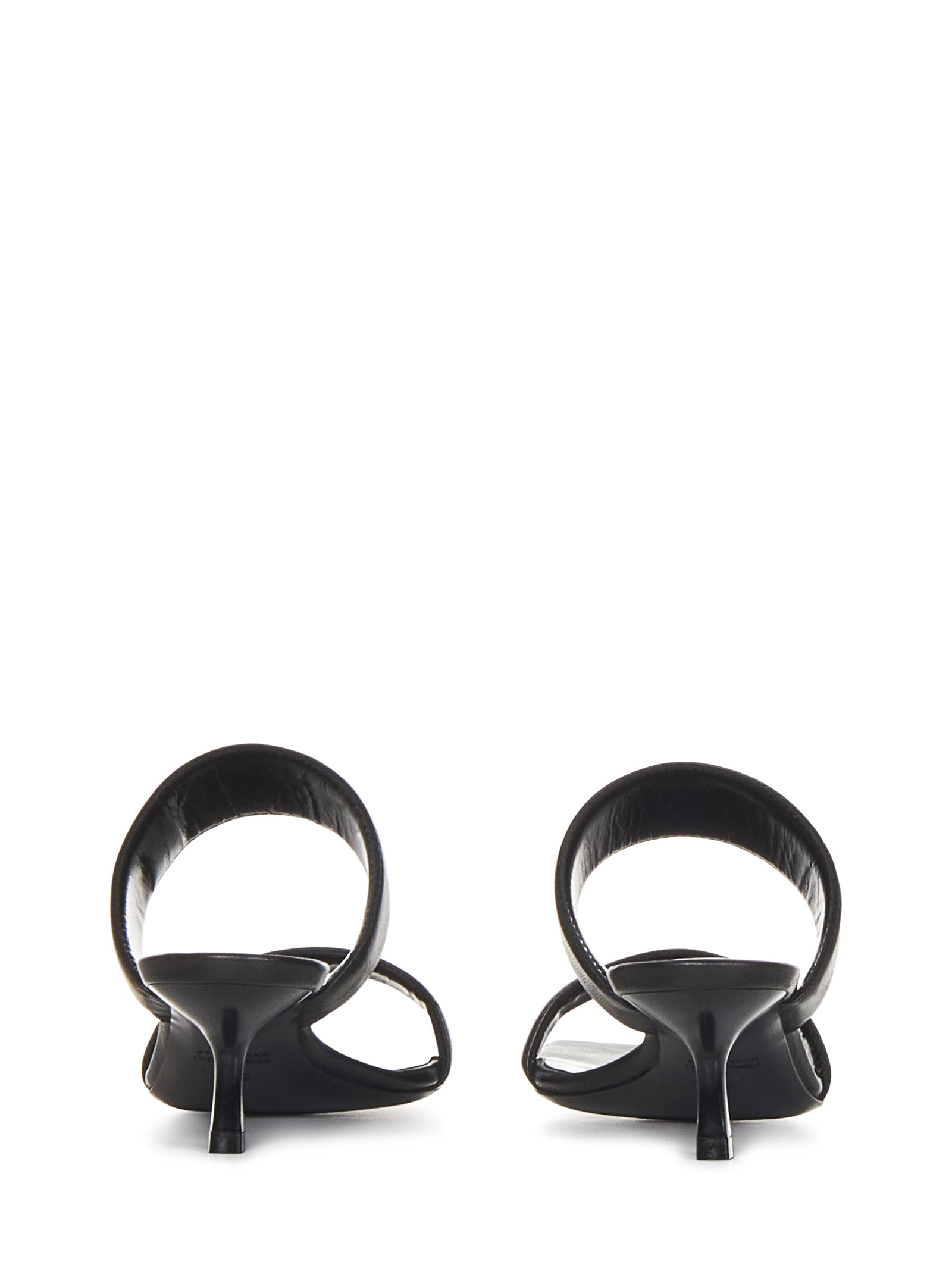 Shop Palm Angels Pa Logo Sandals In Black