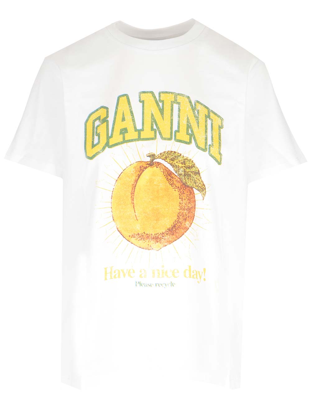 GANNI PEACH T-SHIRT 