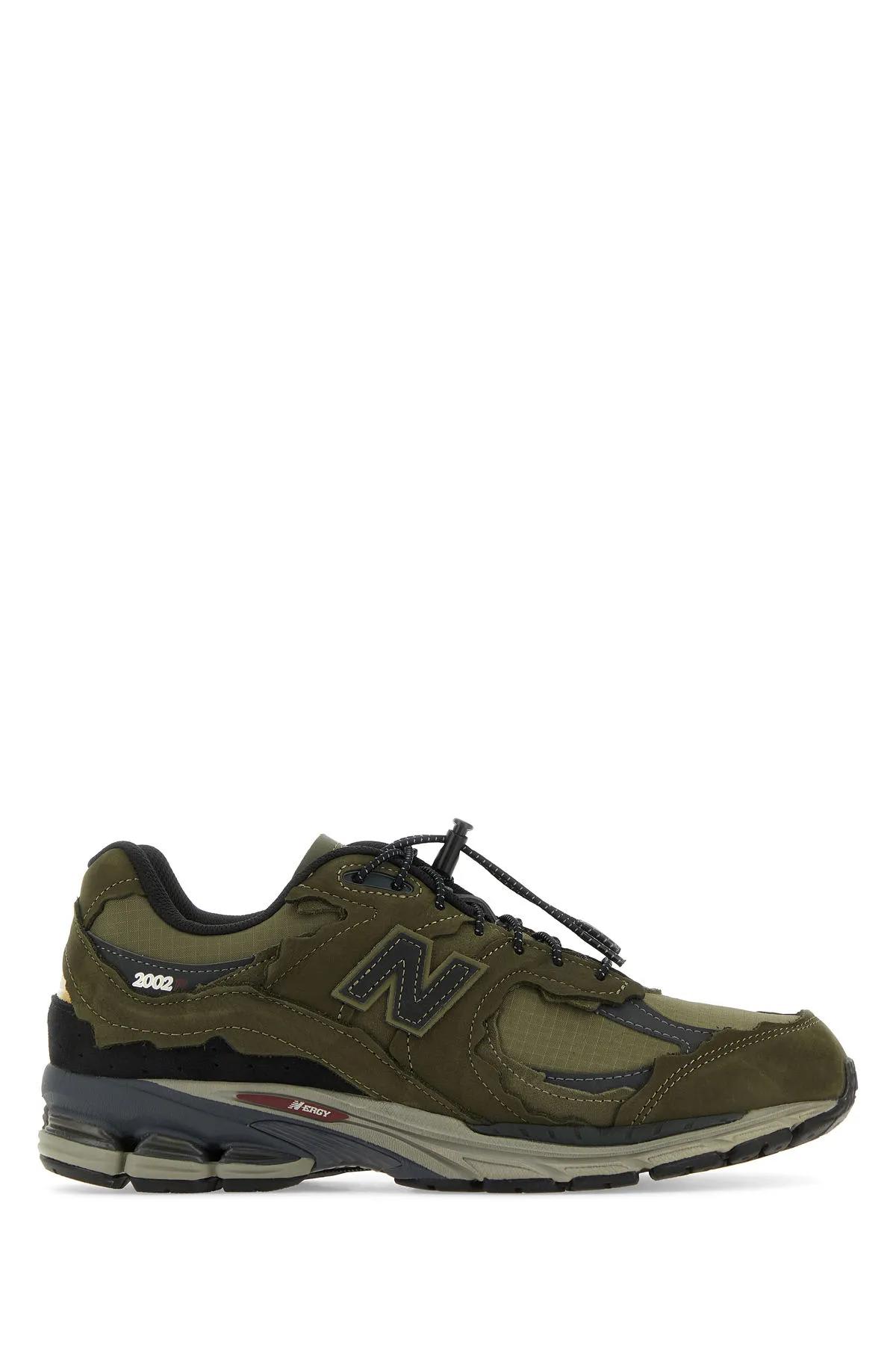 Shop New Balance Multicolor Suede And Fabric 2002r Sneakers In Dark Moss