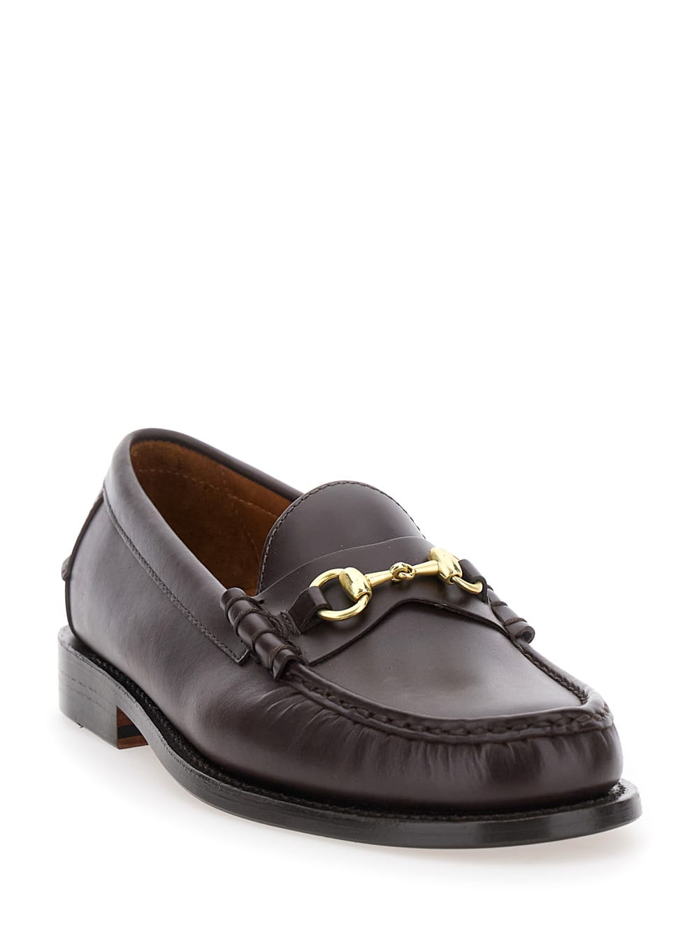 Sebago Horsebit Leather Loafers In Brown