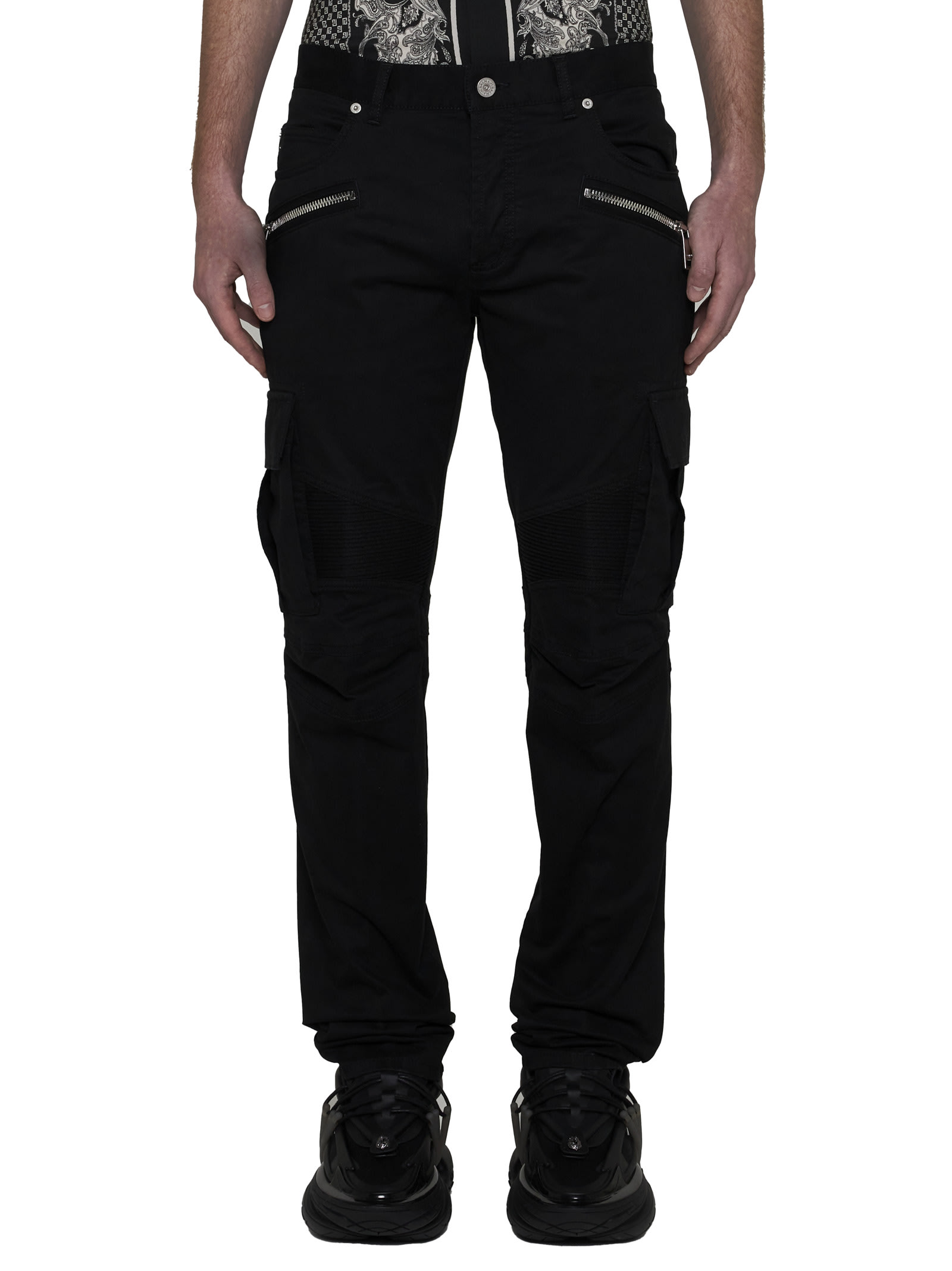 Shop Balmain Pants In Black