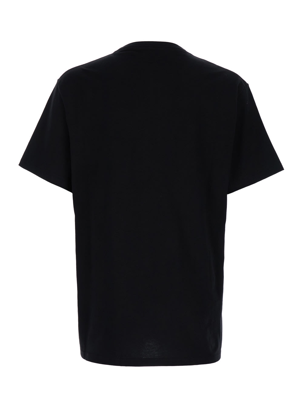 Shop Alexander Mcqueen Black T-shirt With Graffiti Logo Print In Cotton Man