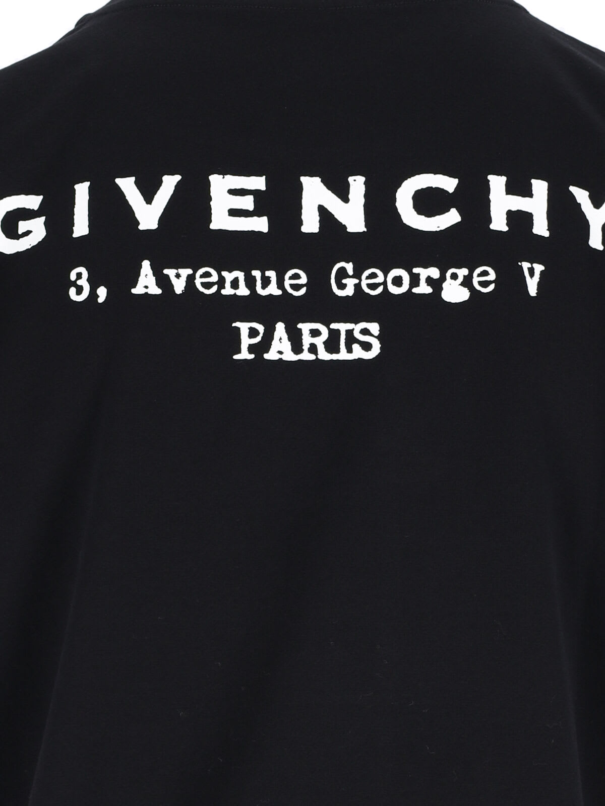 Givenchy Black Cotton Jersey Crewneck T-shirt In Black