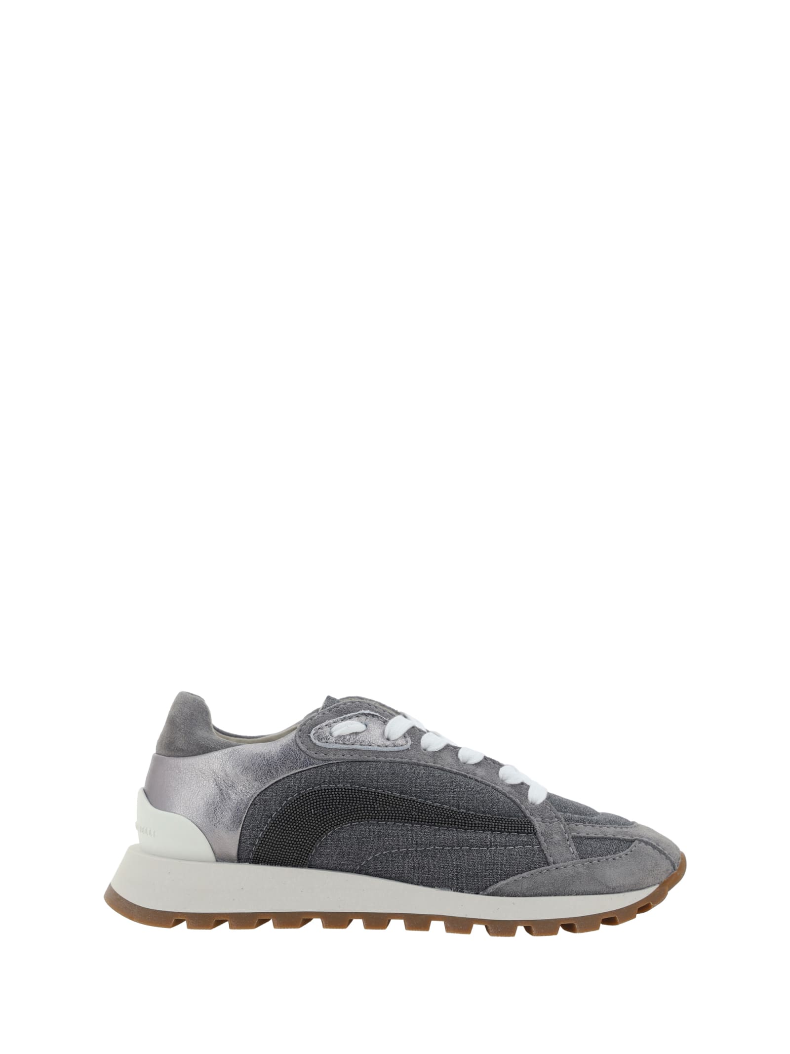 Shop Brunello Cucinelli Sneakers In Grigio Medio