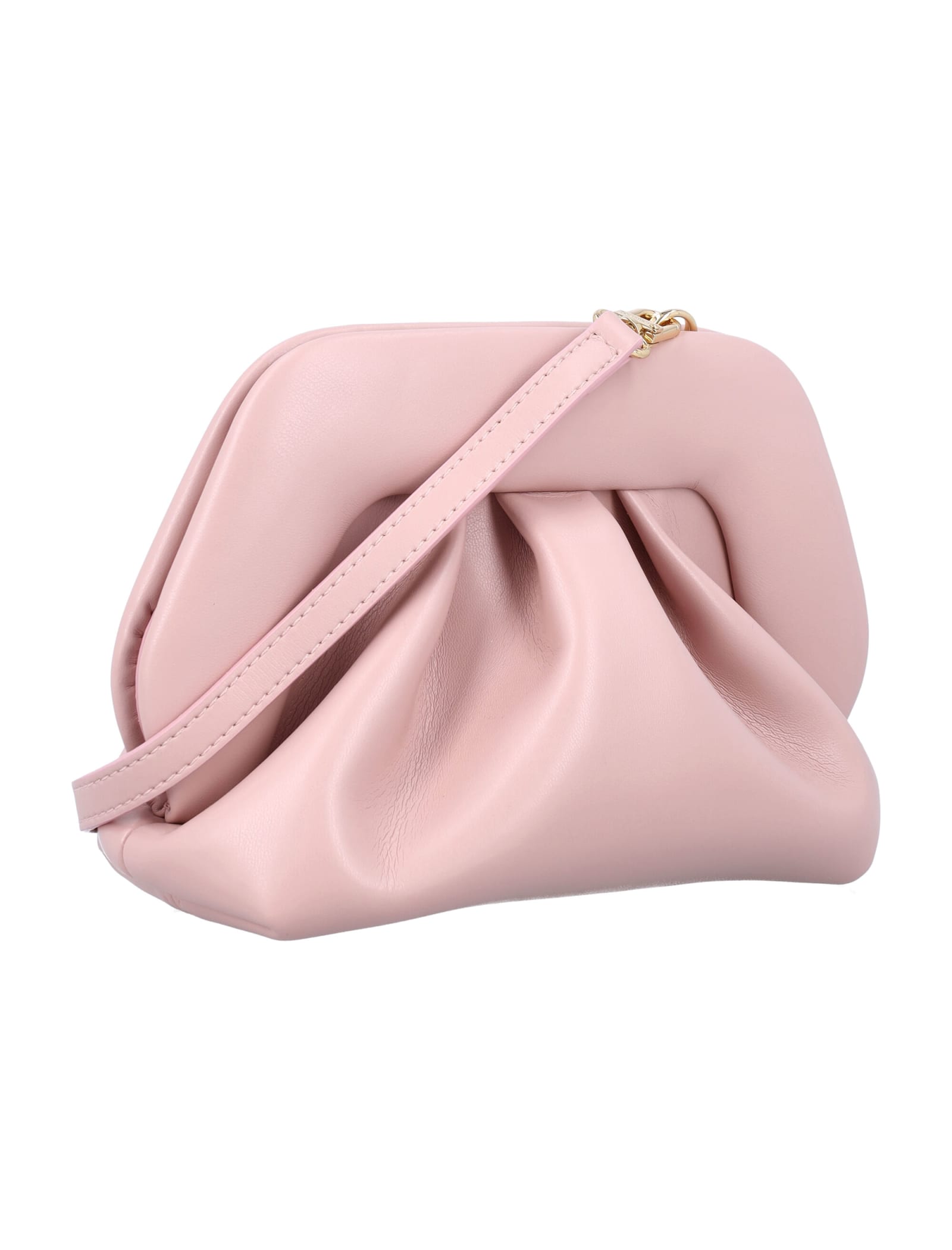 Shop Themoirè Gea Vegan Fabric Clutch In Old Rose