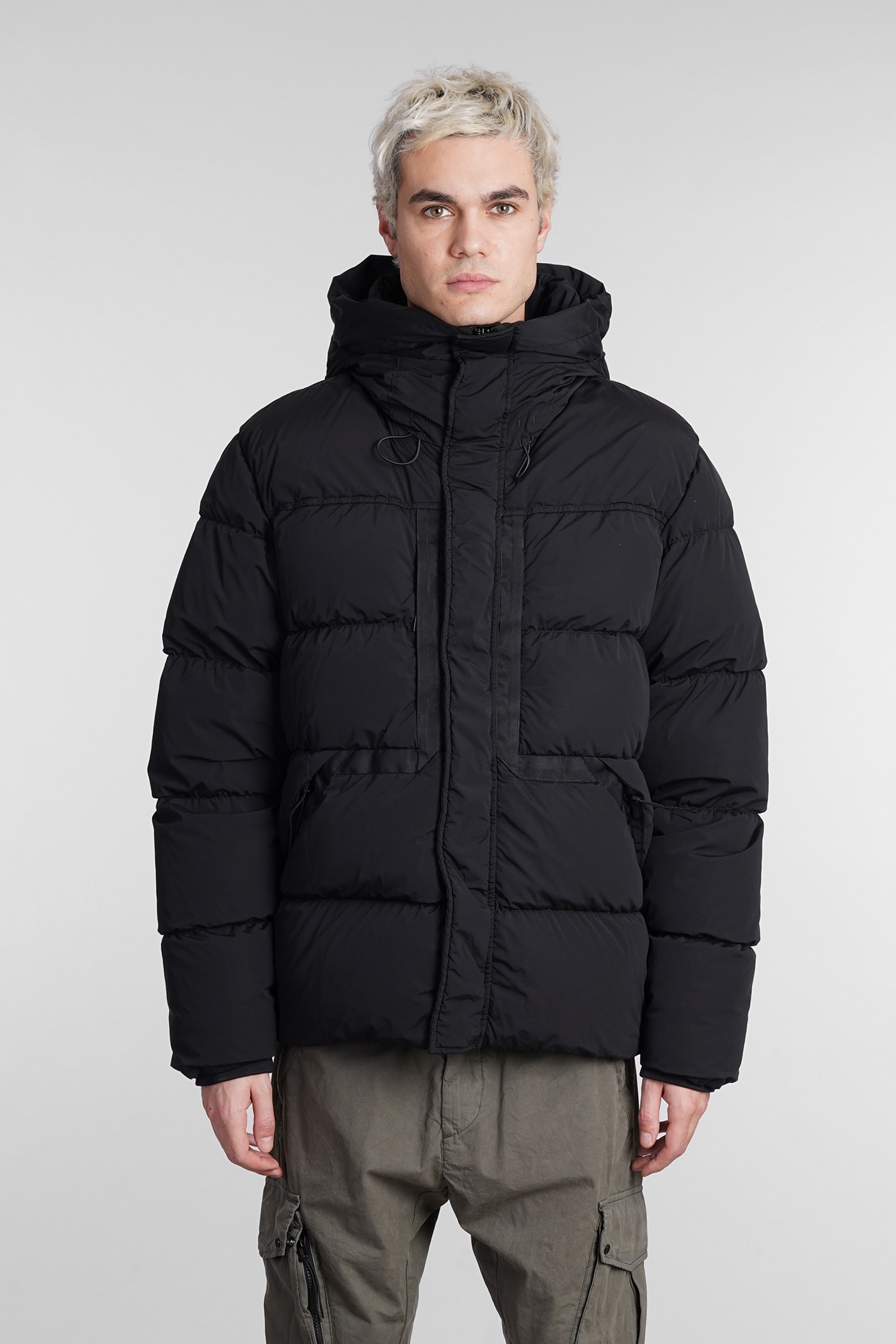 C.P. Company Black Quilted Down Jacket | Smart Closet