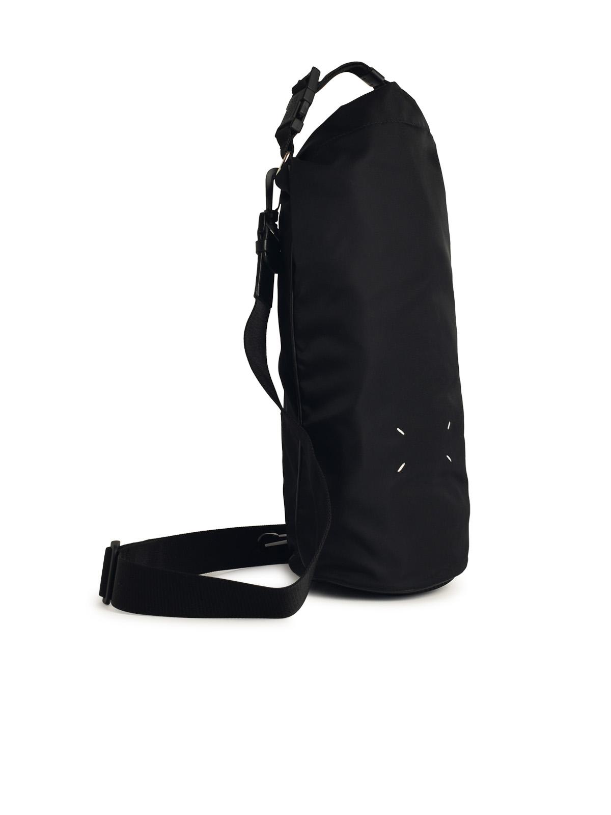 MAISON MARGIELA BLACK NYLON BACKPACK