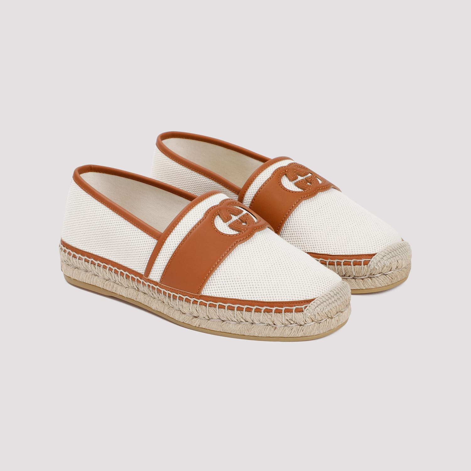 Gucci Beige Cotton And Linen Espadrilles For Men In Beige Natural
